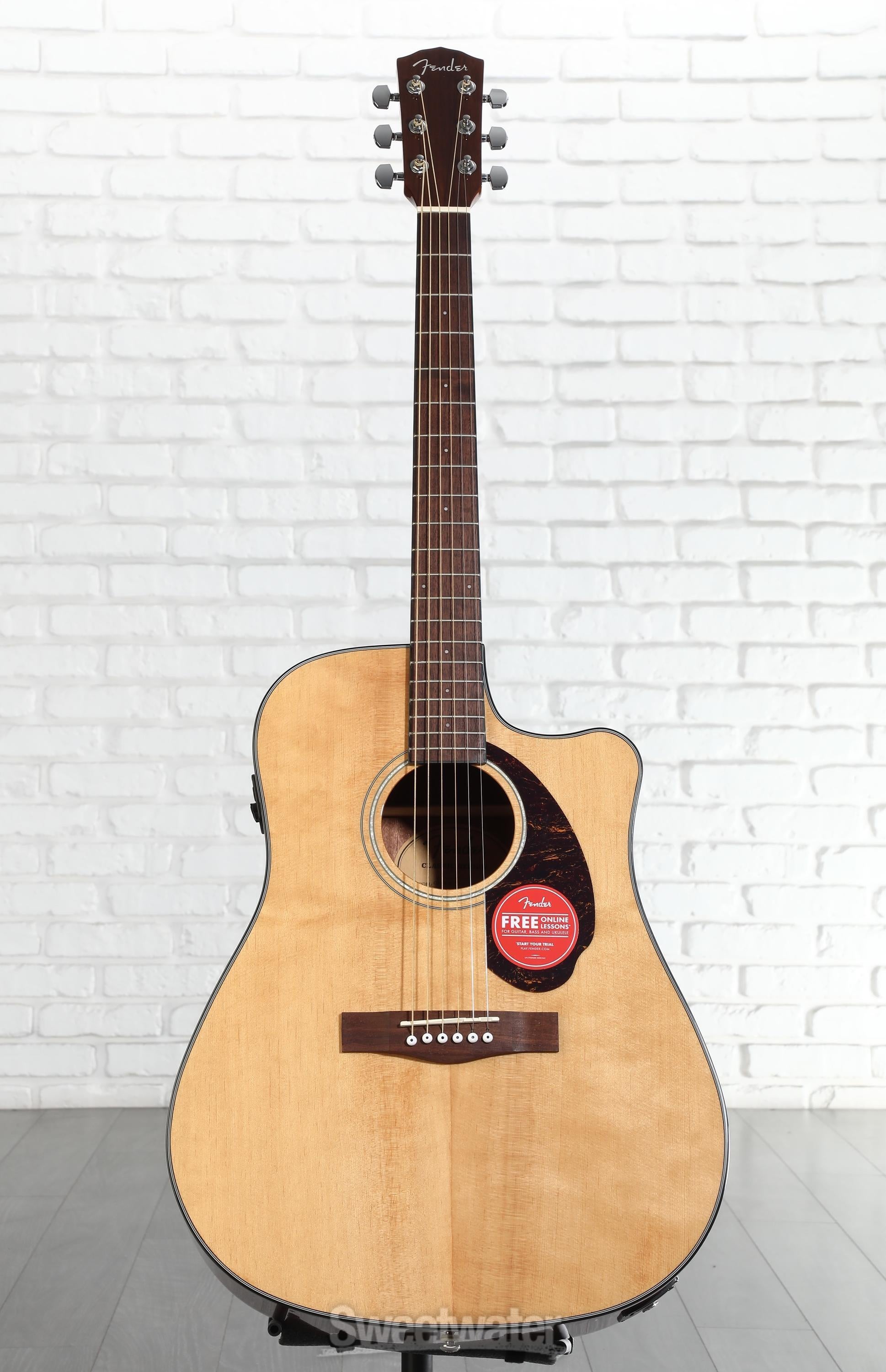 Fender CD-140SCE Dreadnought Acoustic-Electric Guitar - Natural