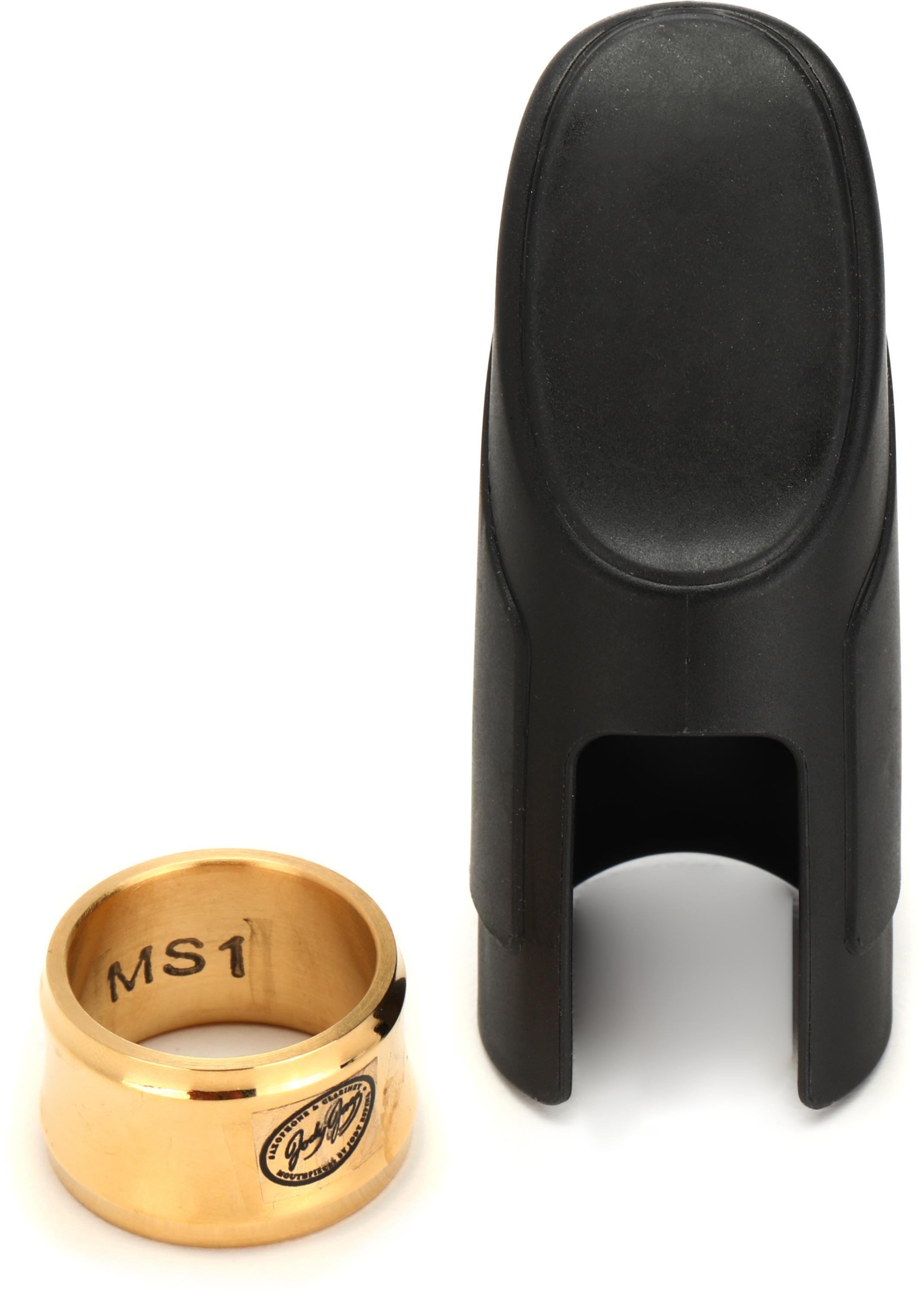 Product Image - JodyJazz MS1 Power Ring Ligature with Cap for Metal Soprano Saxophone Mouthpiece - Gold