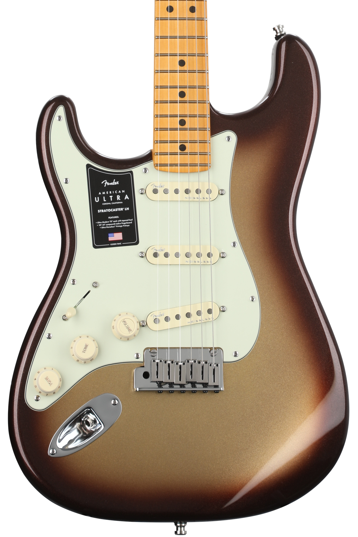 Fender American Ultra Stratocaster Left-handed - Mocha Burst with Maple Fingerboard