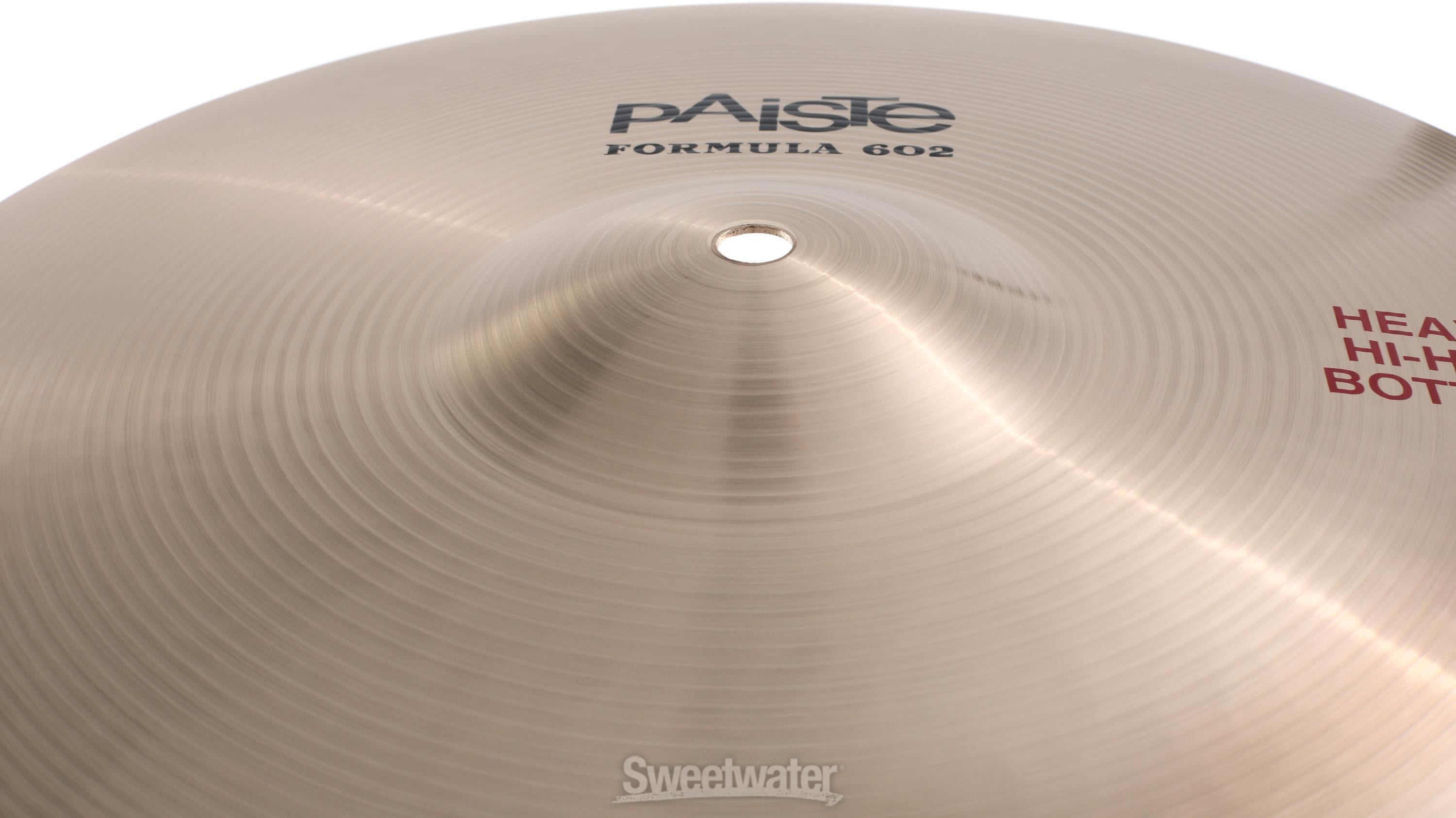 Paiste 14 inch Formula 602 Heavy Hi-hat Cymbals | Sweetwater