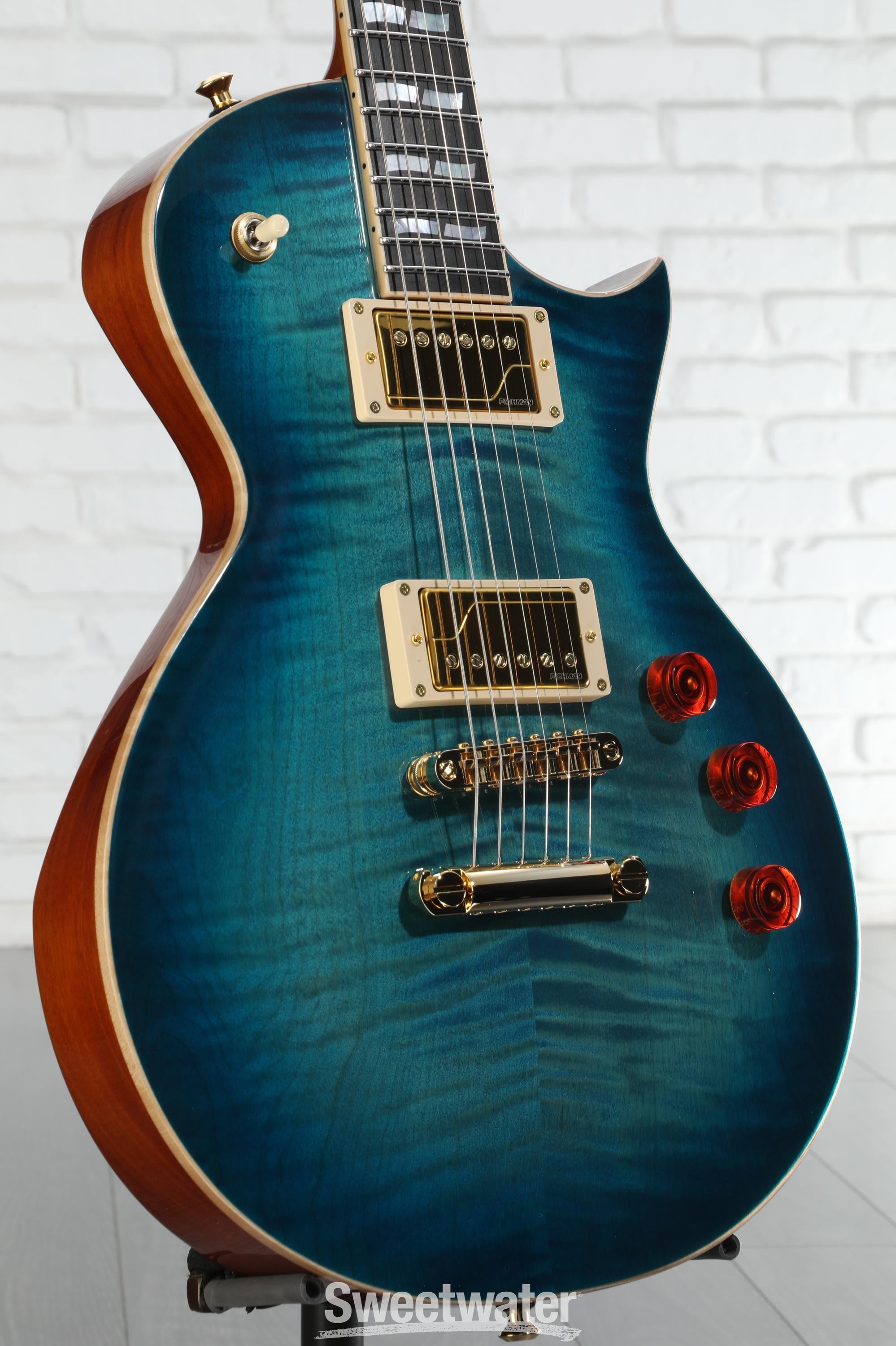 ESP Eclipse USA Electric Guitar - Aquamarine Sunburst