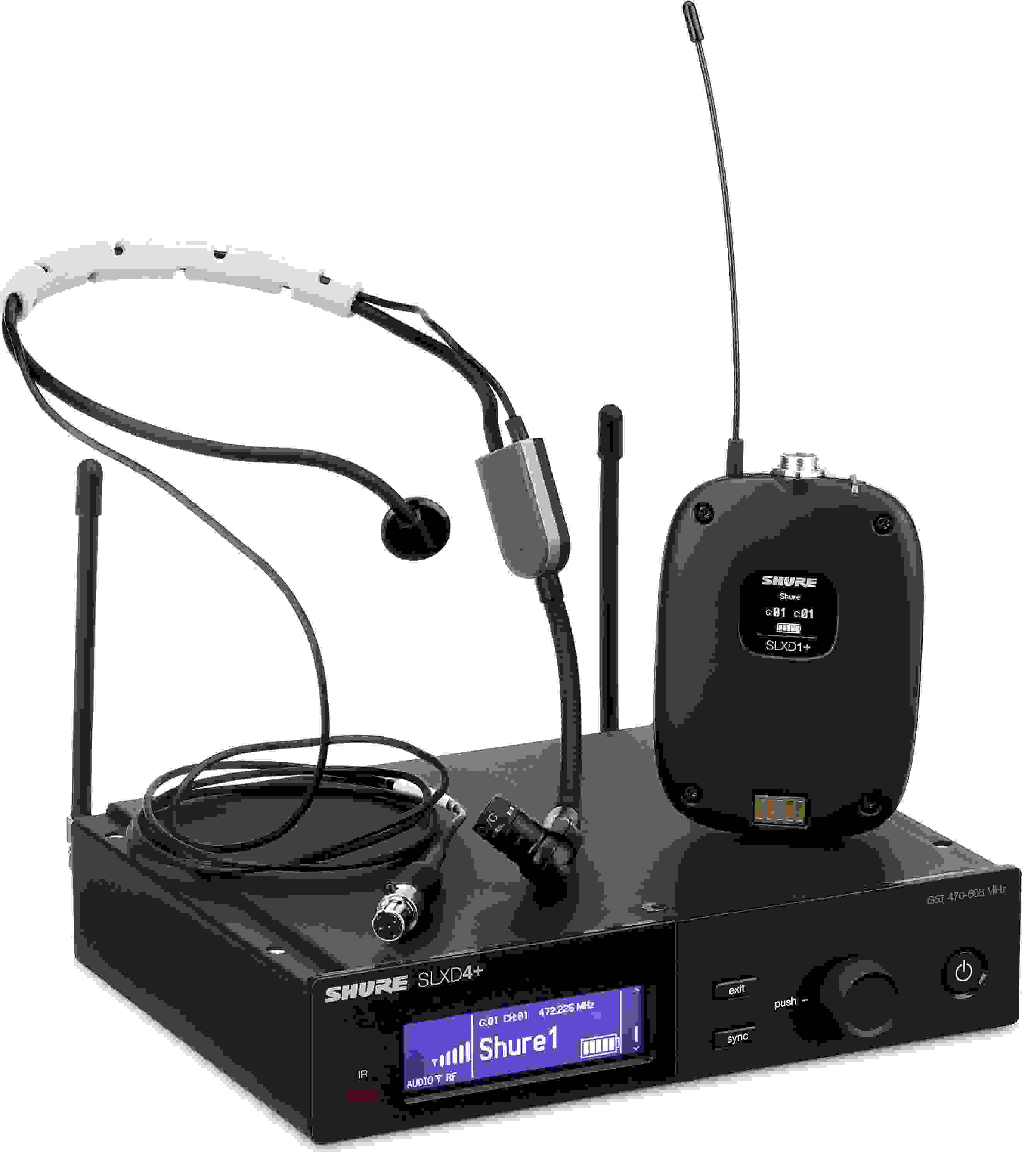 Shure SLXD14+/SM35 Wireless Headset Microphone System - G57 Band