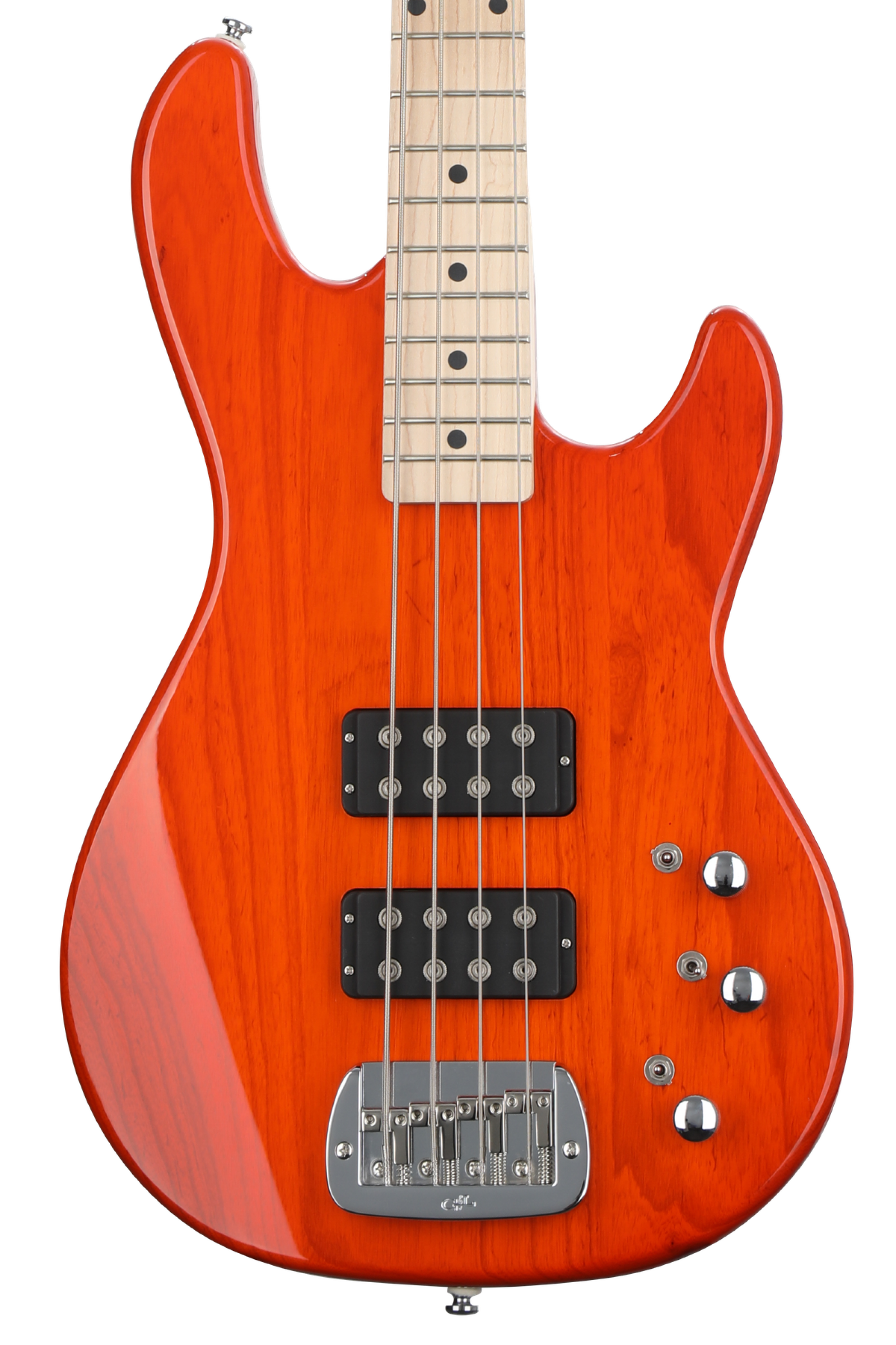 G&L Tribute L-2000 Bass Guitar - Clear Orange | Sweetwater