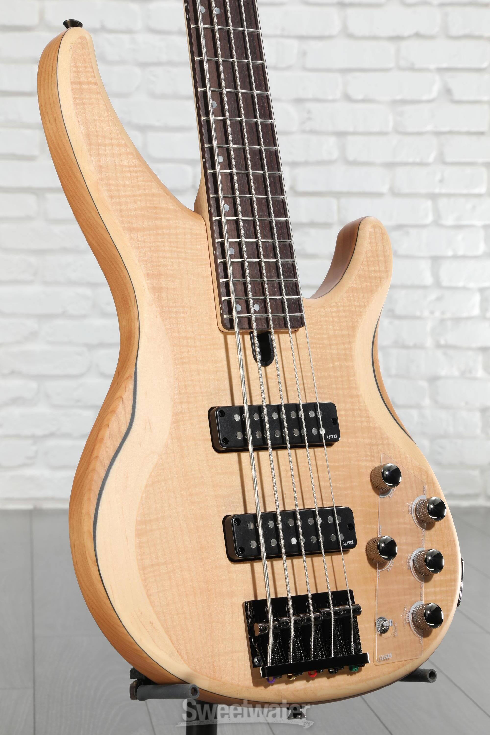 Yamaha TRBX605FM 5-string Bass Guitar - Natural Satin | Sweetwater
