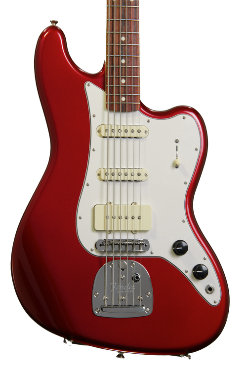 Fender Pawn Shop Bass VI - Rosewood, Candy Apple Red | Sweetwater
