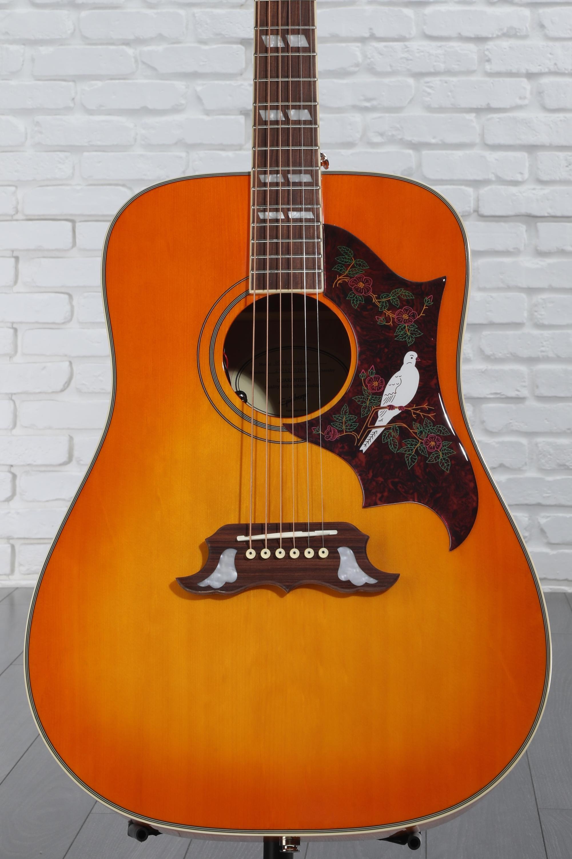 Epiphone Dove Pro/極美品/訳有り Epiphone Dove Pro - violin burst Folk guitar