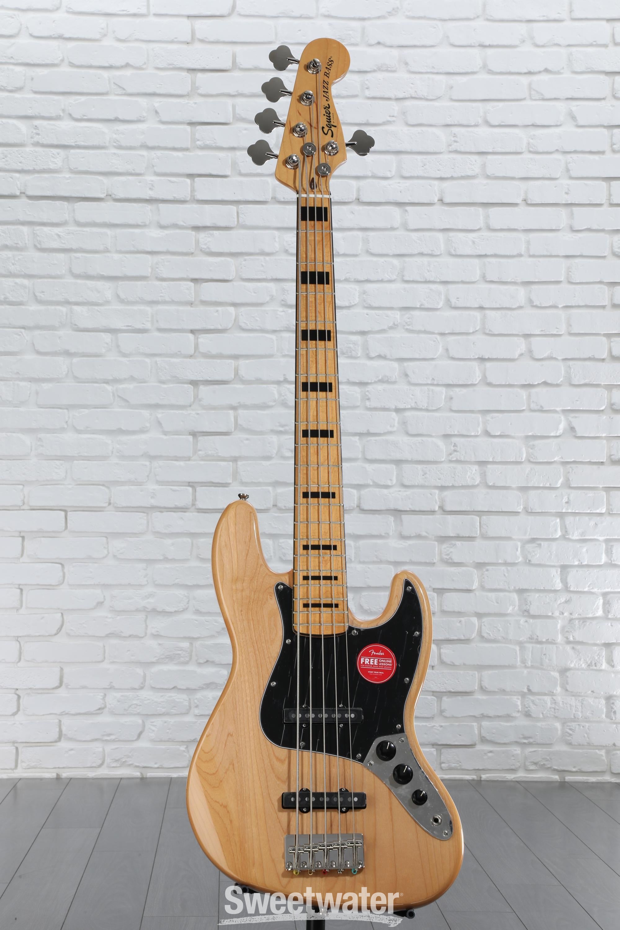 SQUIER　Classic Vibe '70s Jazz Bass V Squier Classic Vibe '70s Jazz Bass V - Natural with Maple