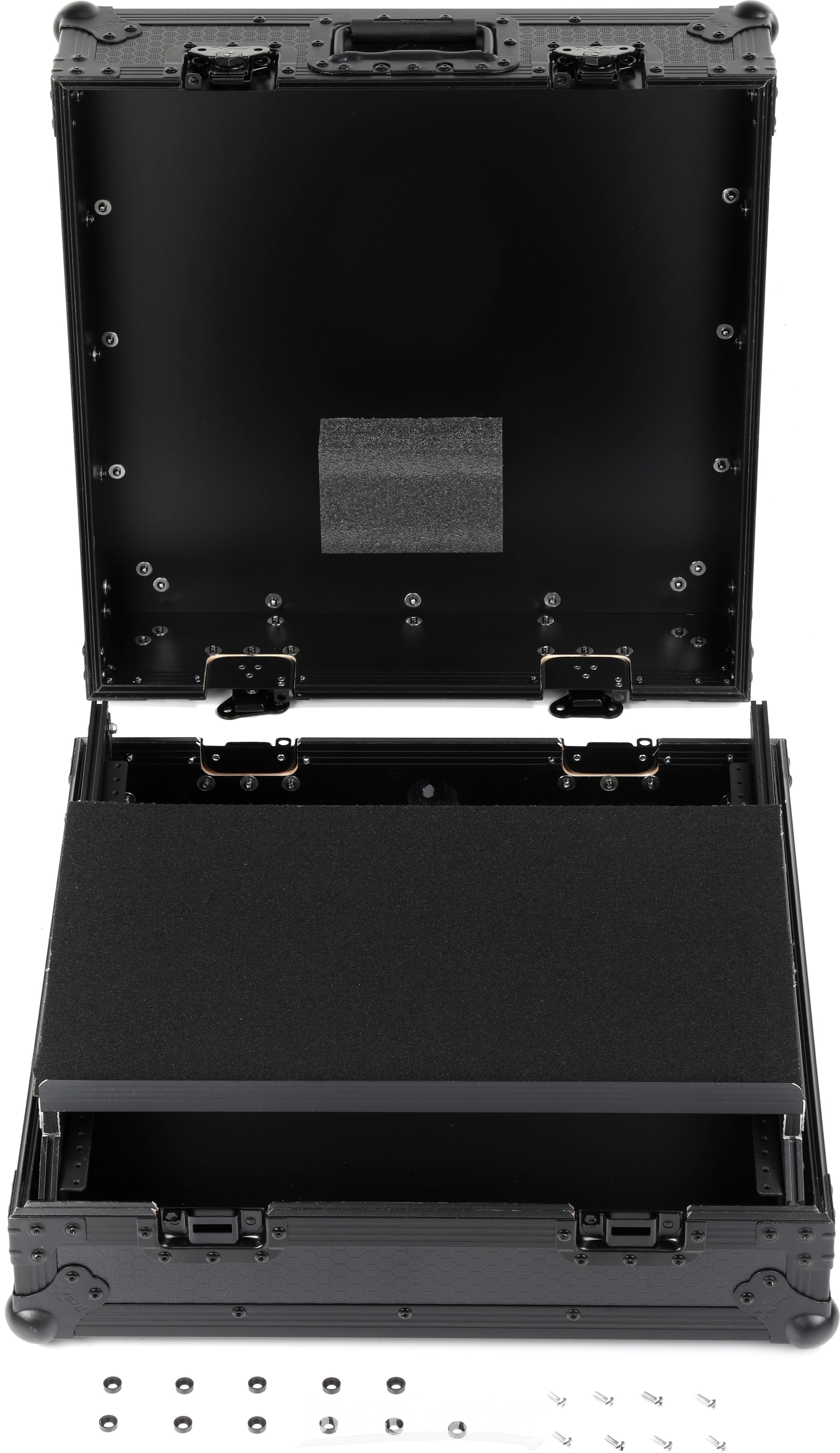 ProX XS-19MIXLTBL 10U Top-mount 19-inch Slanted DJ/Mixer Case with