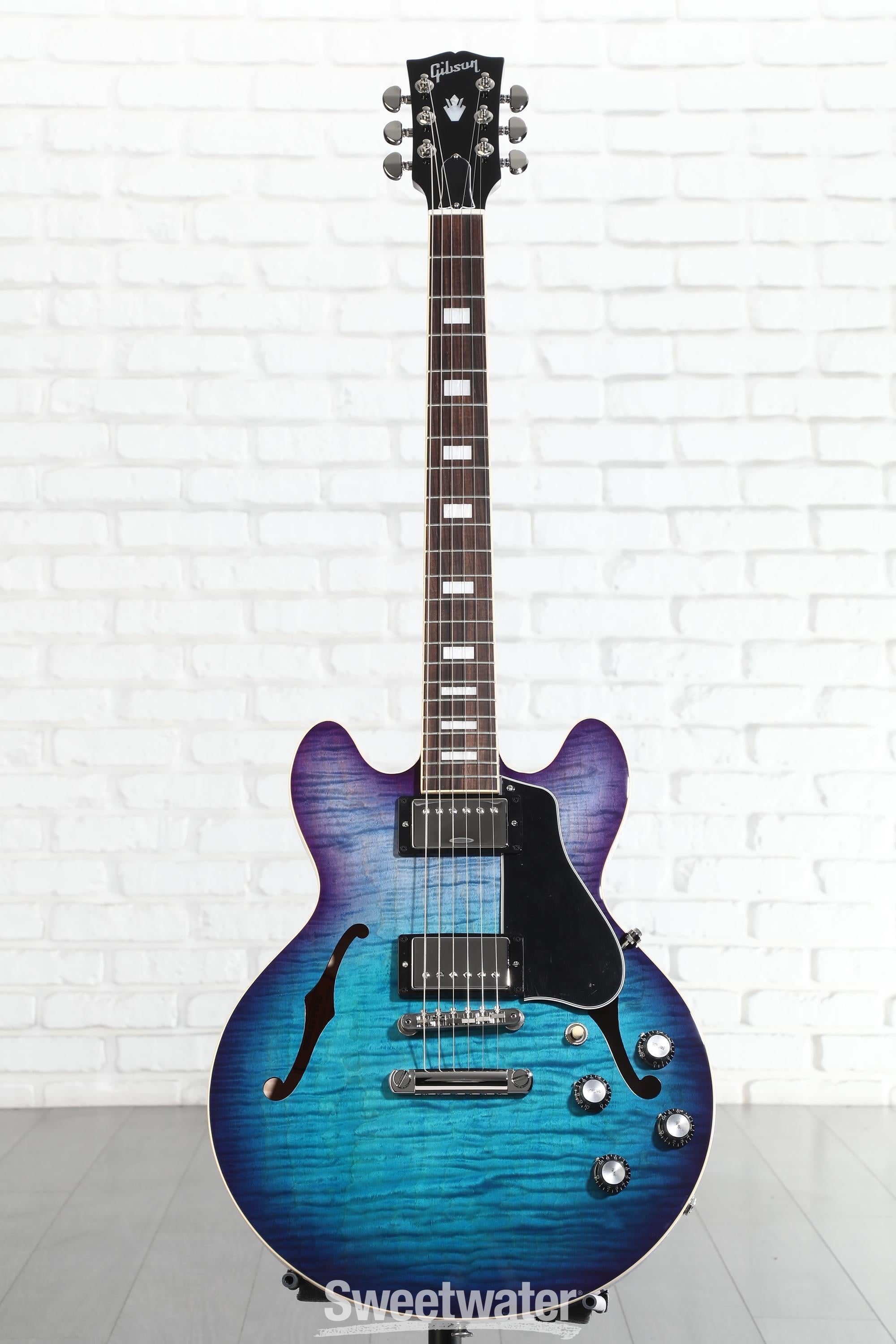 ギター Gibson ES-339 Figured Blueberry Burst Gibson ES-339 Figured Electric Guitar - Blueberry Burst | Sweetwater