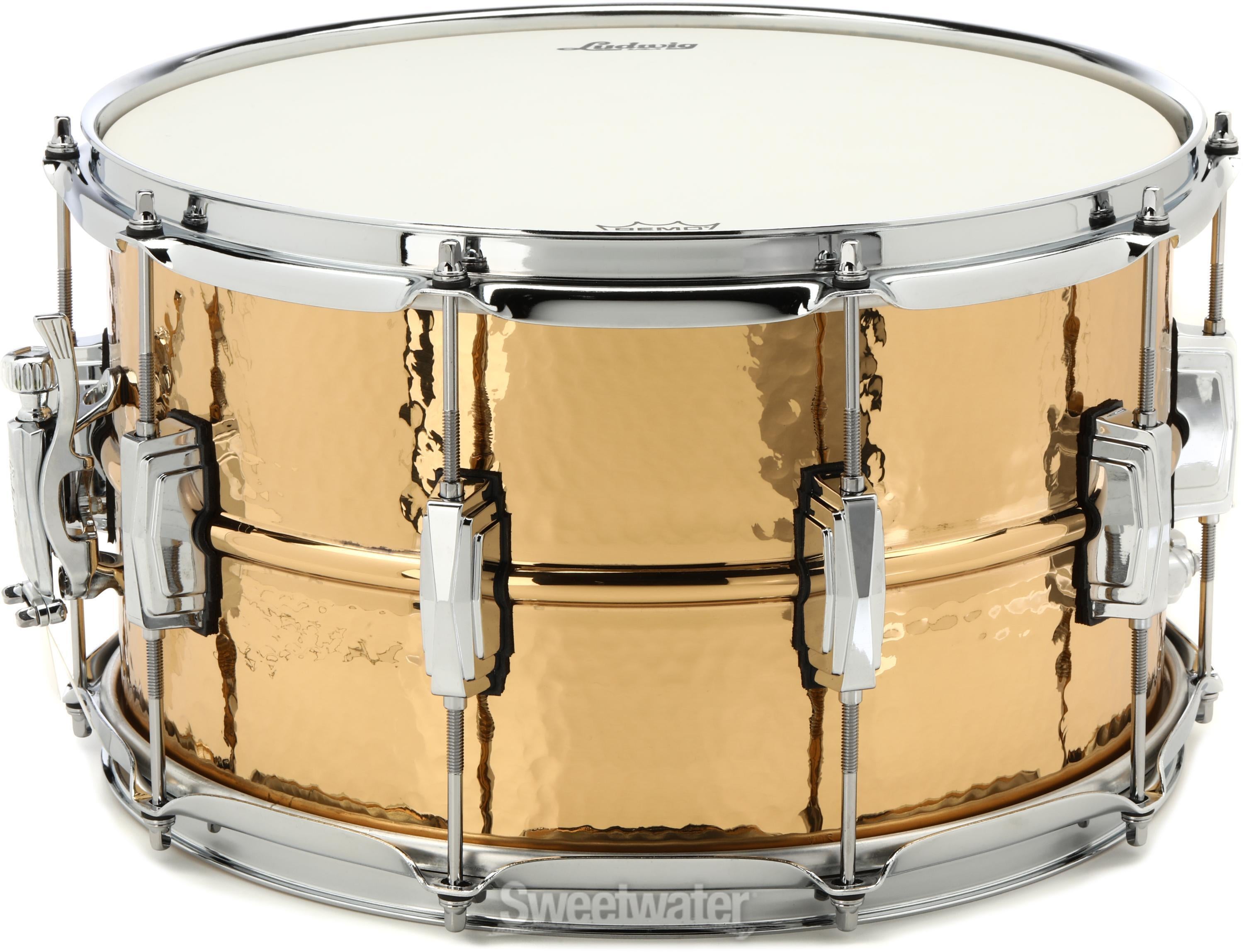 WorldMax - BKH-5014SH - Black Dawg 14 x 5 Snare Drum - Hammered