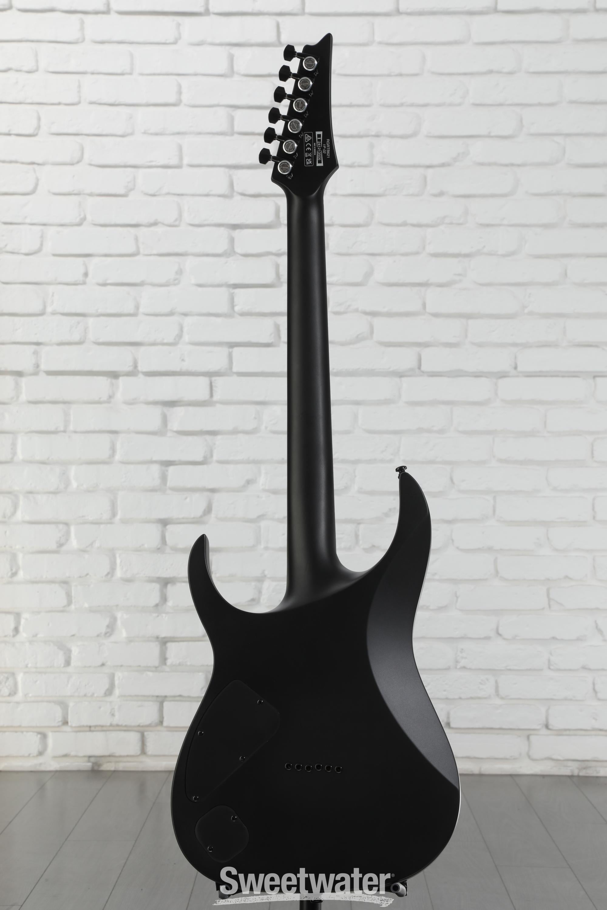 Ibanez RGRTB621 Iron Label Electric Guitar - Black Flat