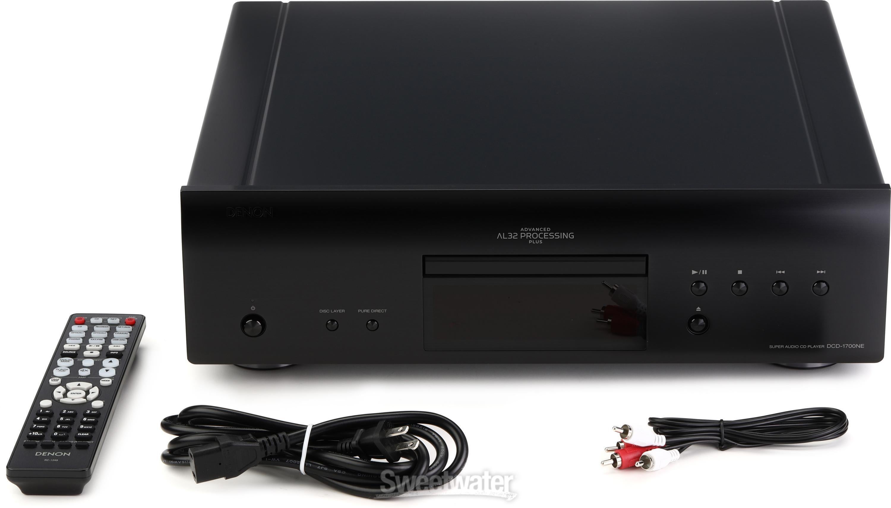 Denon DCD-1700NE CD/SACD Media Player - Black | Sweetwater