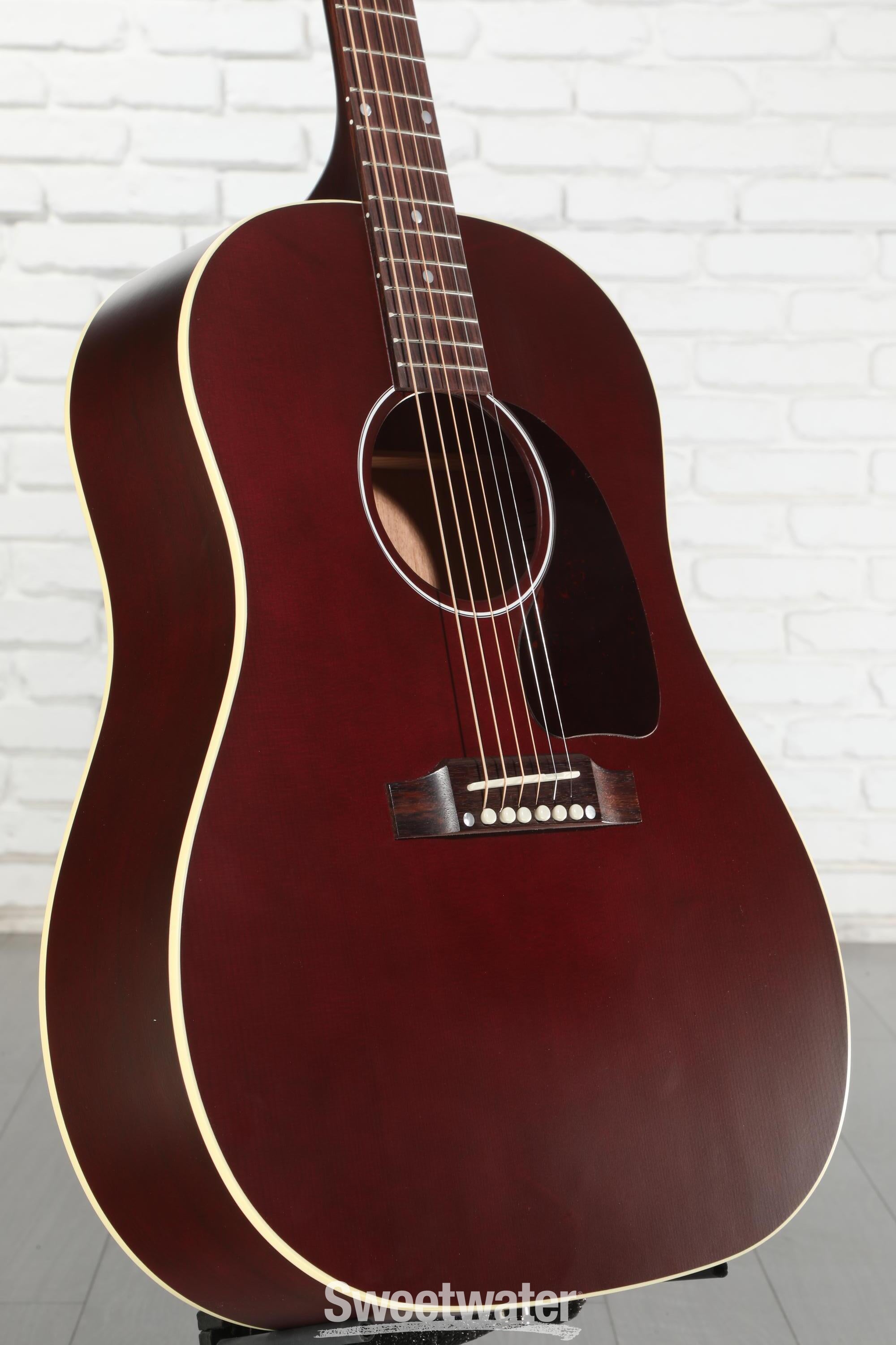 ギター Gibson J-45 Standard Wine Red Gloss Gibson Acoustic J-45 Standard Limited Edition - Wine Red | Sweetwater