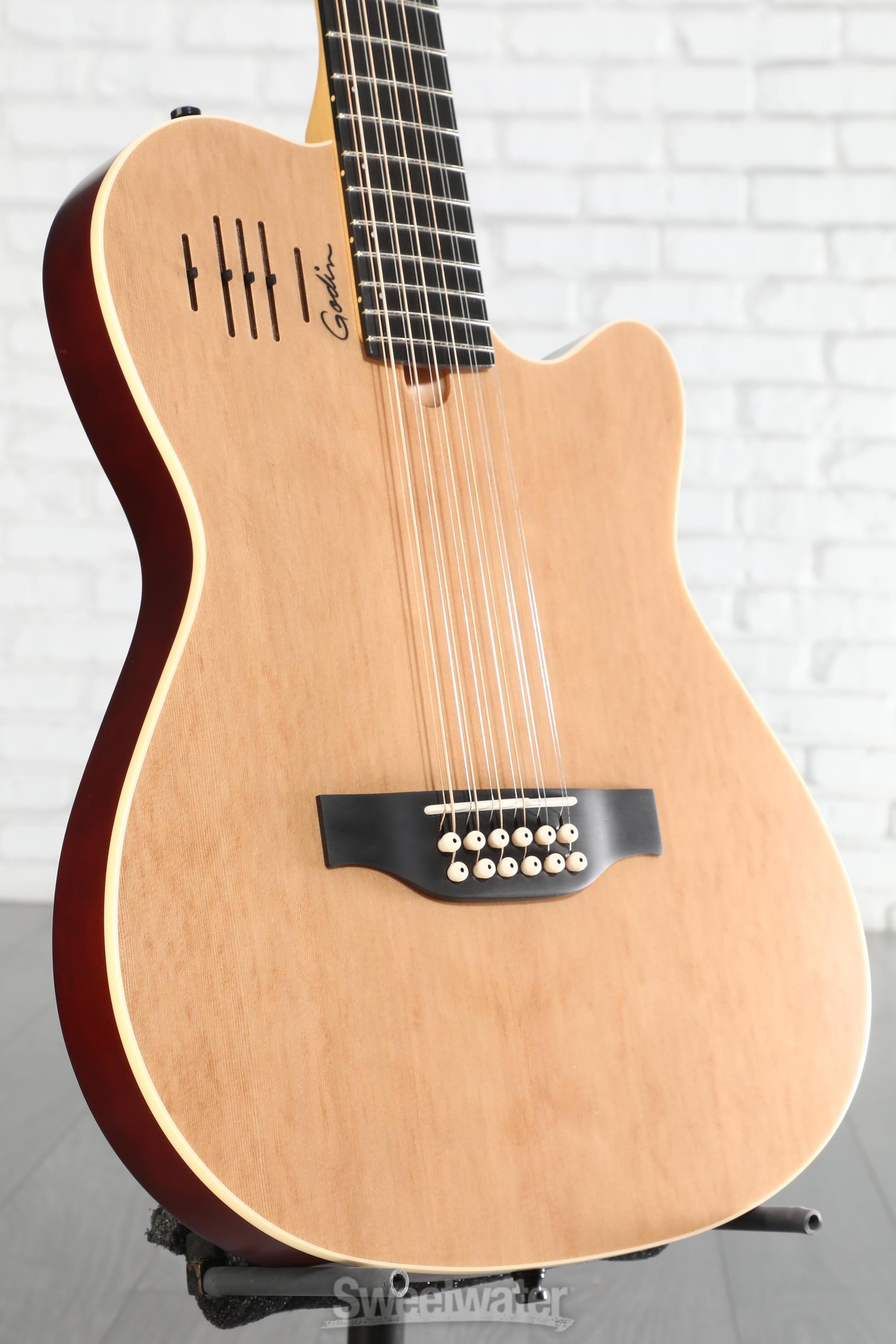 Godin A12 12-String Acoustic-Electric Guitar - Natural | Sweetwater