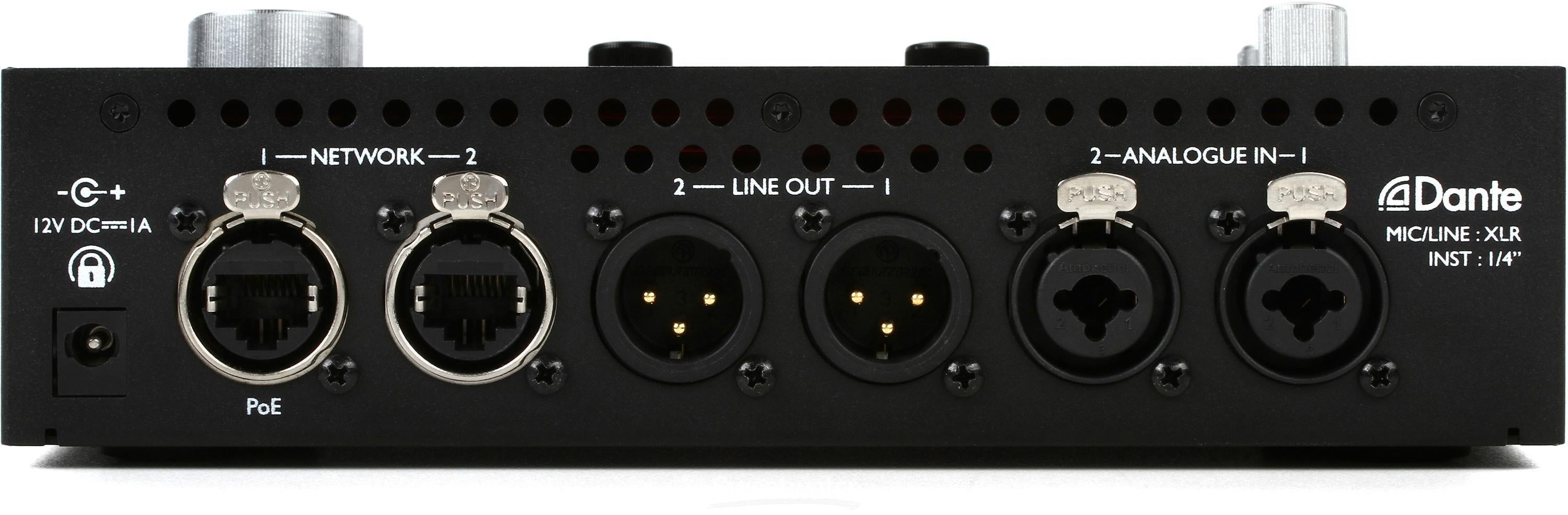 Focusrite RedNet X2P 2x2 Ethernet Audio Digital IO with Mic