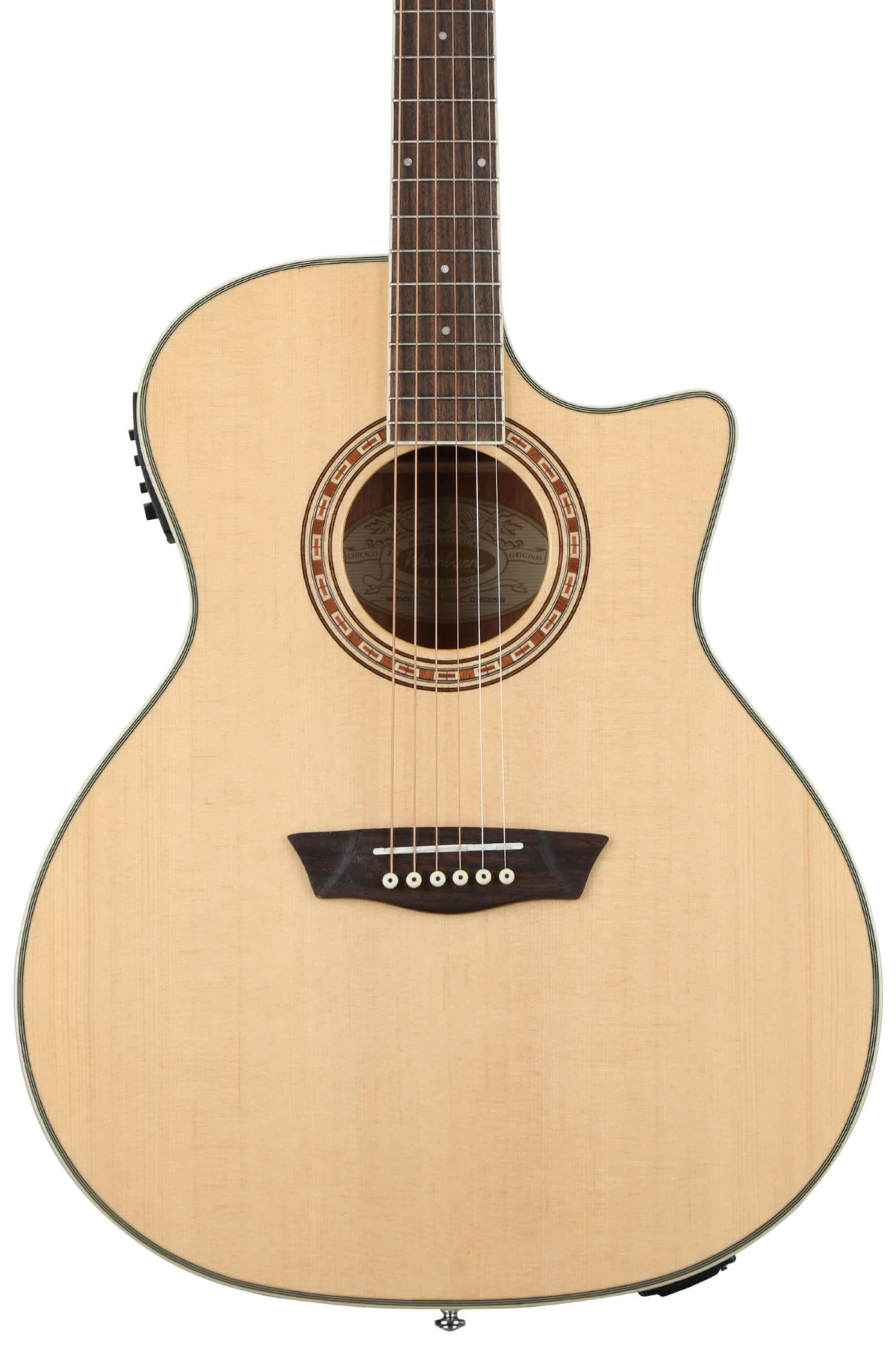 Washburn Harvest G7SCE - Natural | Sweetwater