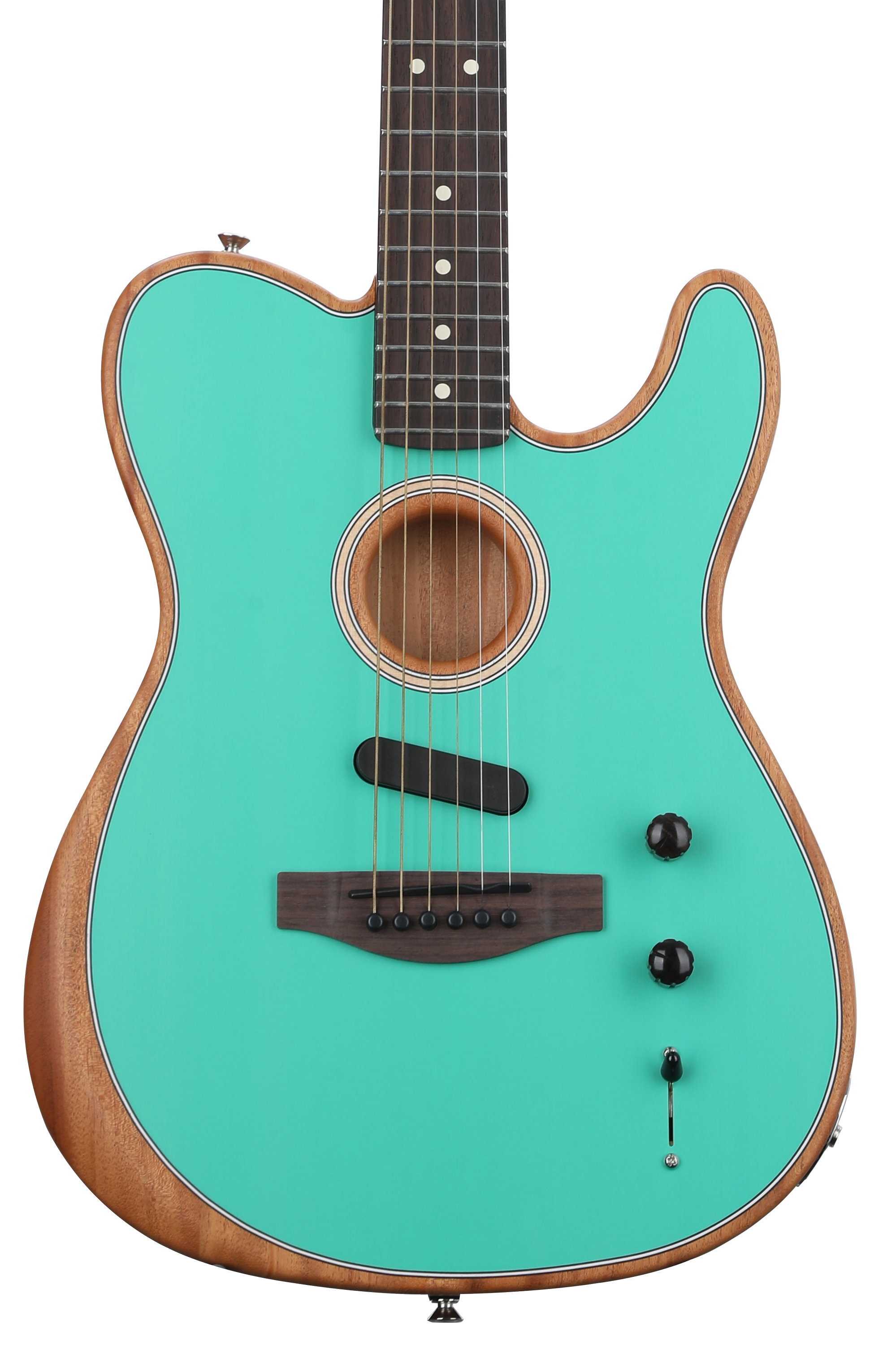 Fender Acoustasonic Player Telecaster Acoustic-electric Guitar - Sea Foam  Green, Sweetwater Exclusive