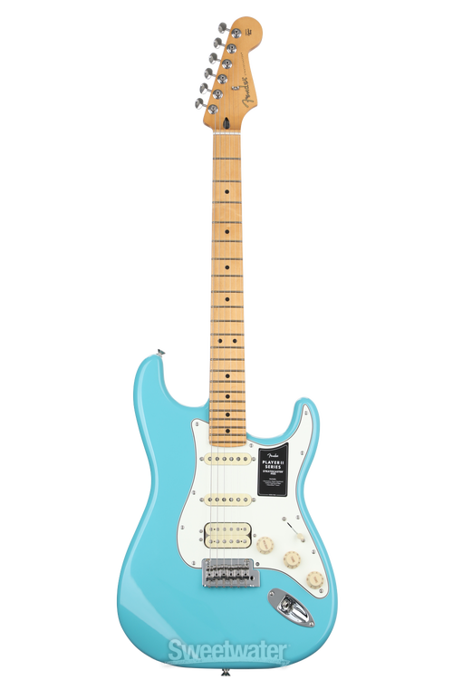 Fender Player II Stratocaster HSS Electric Guitar - Aquatone