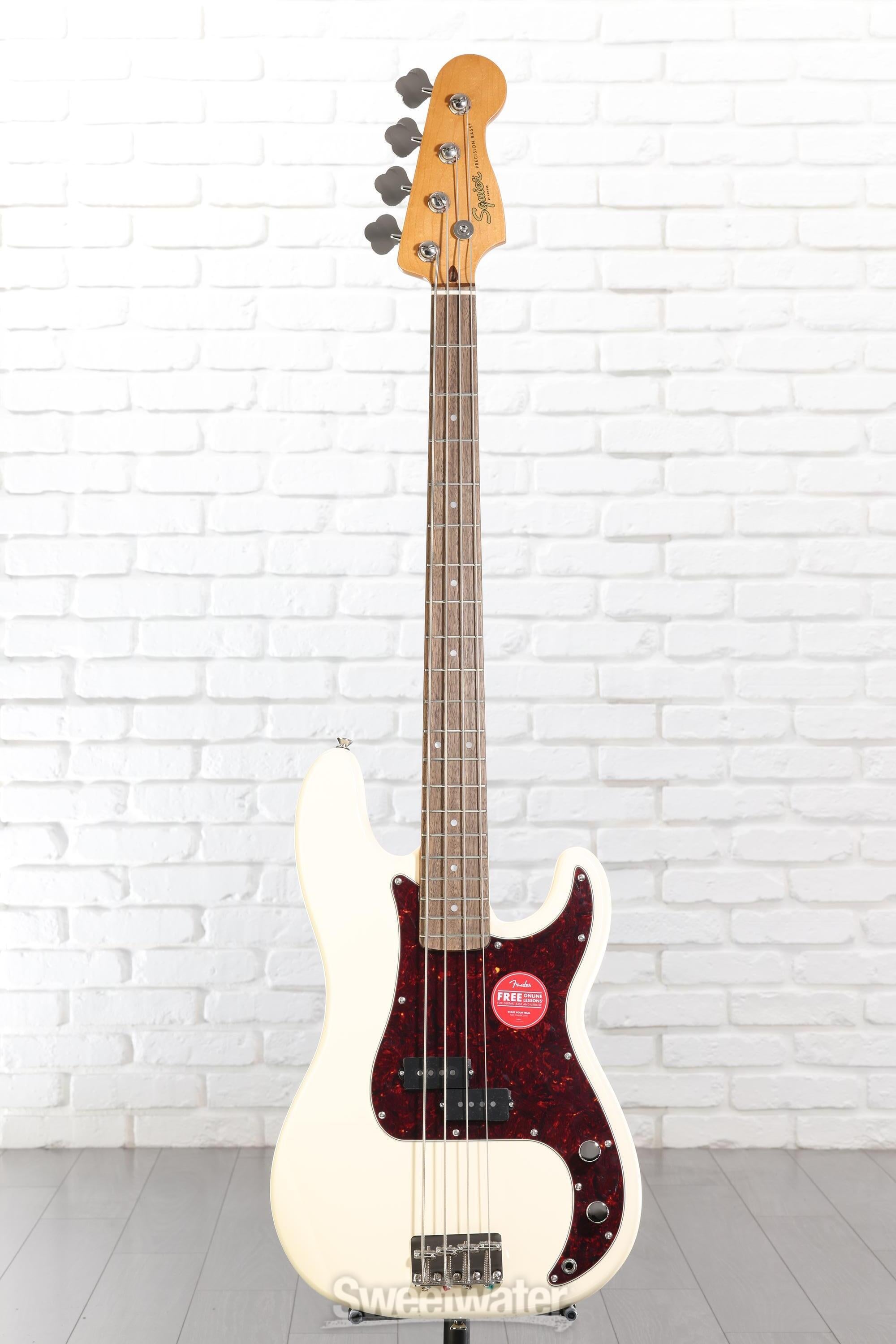 Squier Classic Vibe '60s Precision Bass - Olympic White | Sweetwater