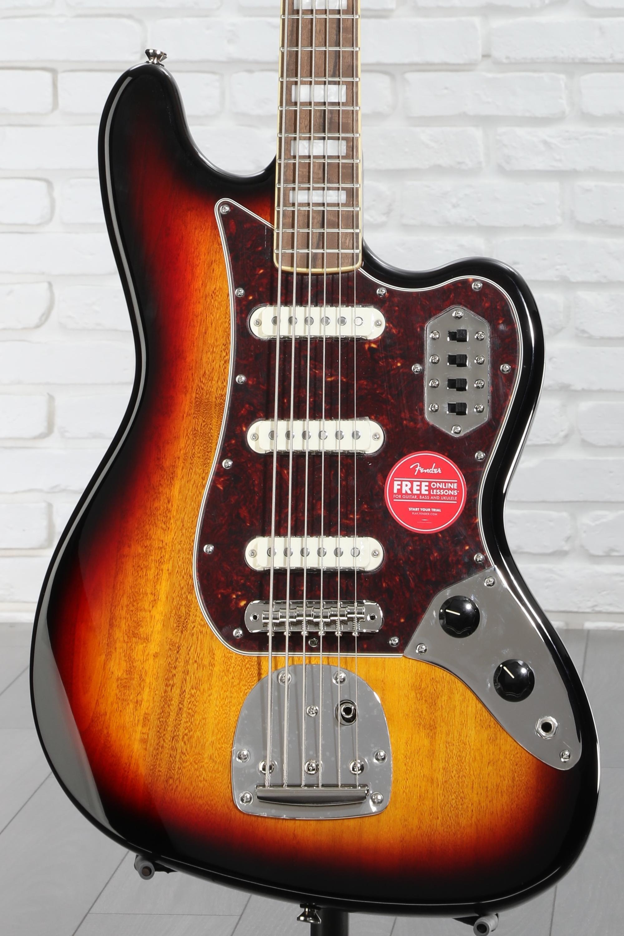 Squier Classic Vibe Bass VI Guitar - 3-tone Sunburst | Sweetwater