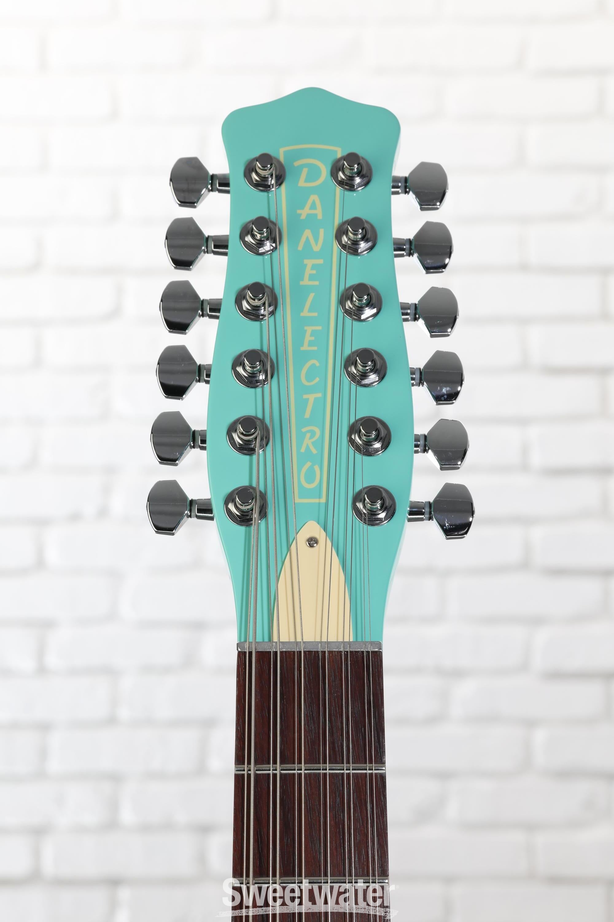 Danelectro Vintage 12 String Electric Guitar - Dark Aqua | Sweetwater