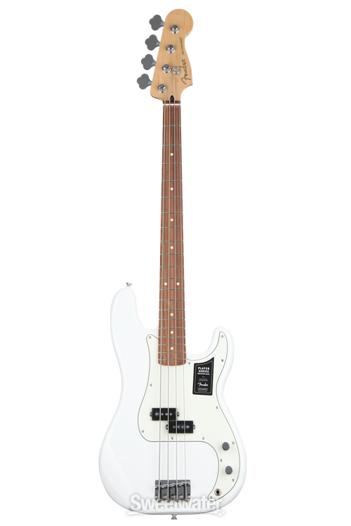 ベース Fender PlayerSeries PrecisionBass Fender Player Precision Bass - Polar White with Pau Ferro