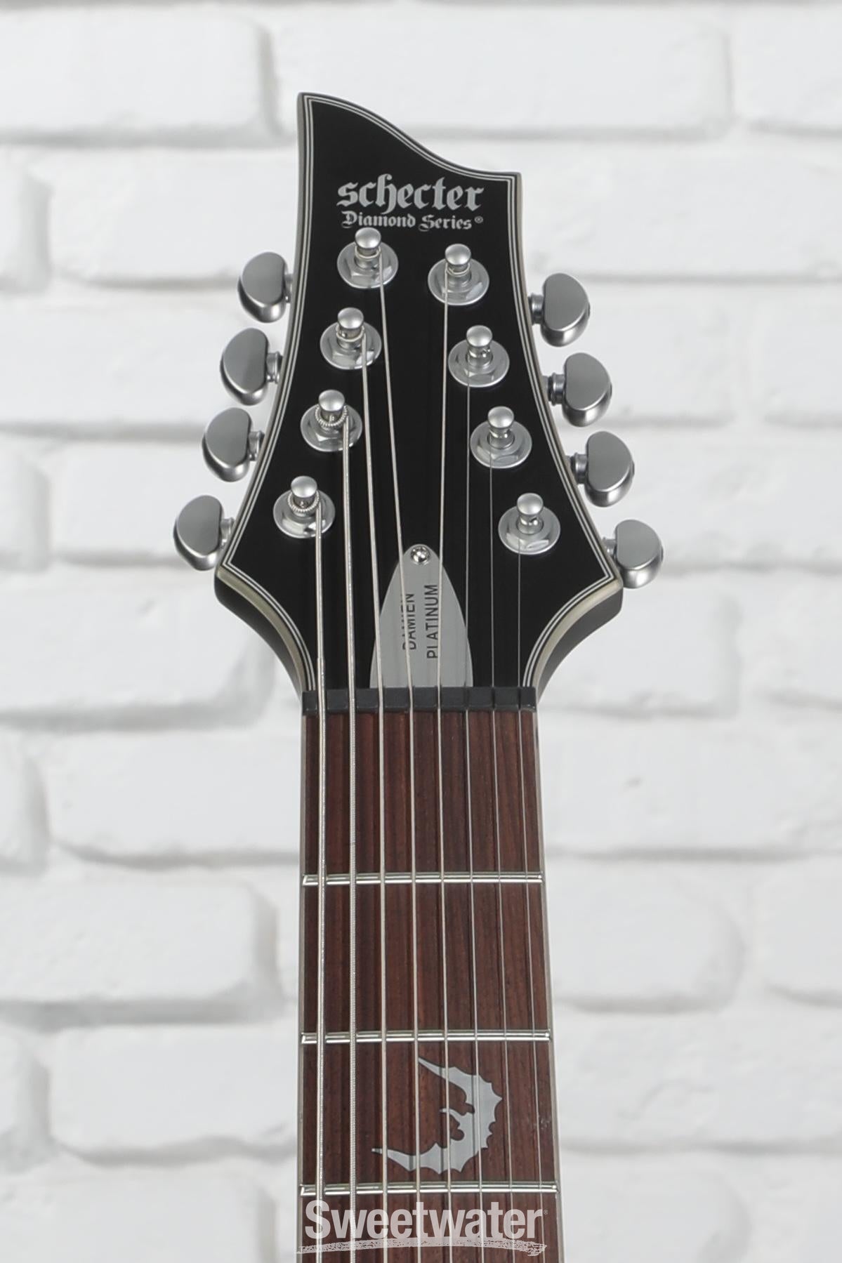 Schecter Damien Platinum 8 - Satin Black | Sweetwater