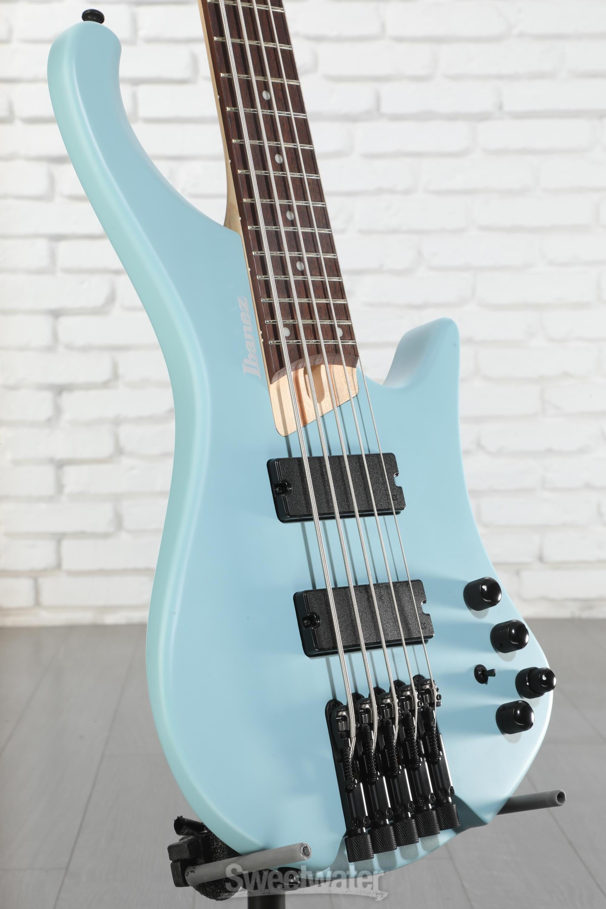 Ibanez Bass Workshop EHB605 5-string Electric Bass Guitar - Purist Blue Matte