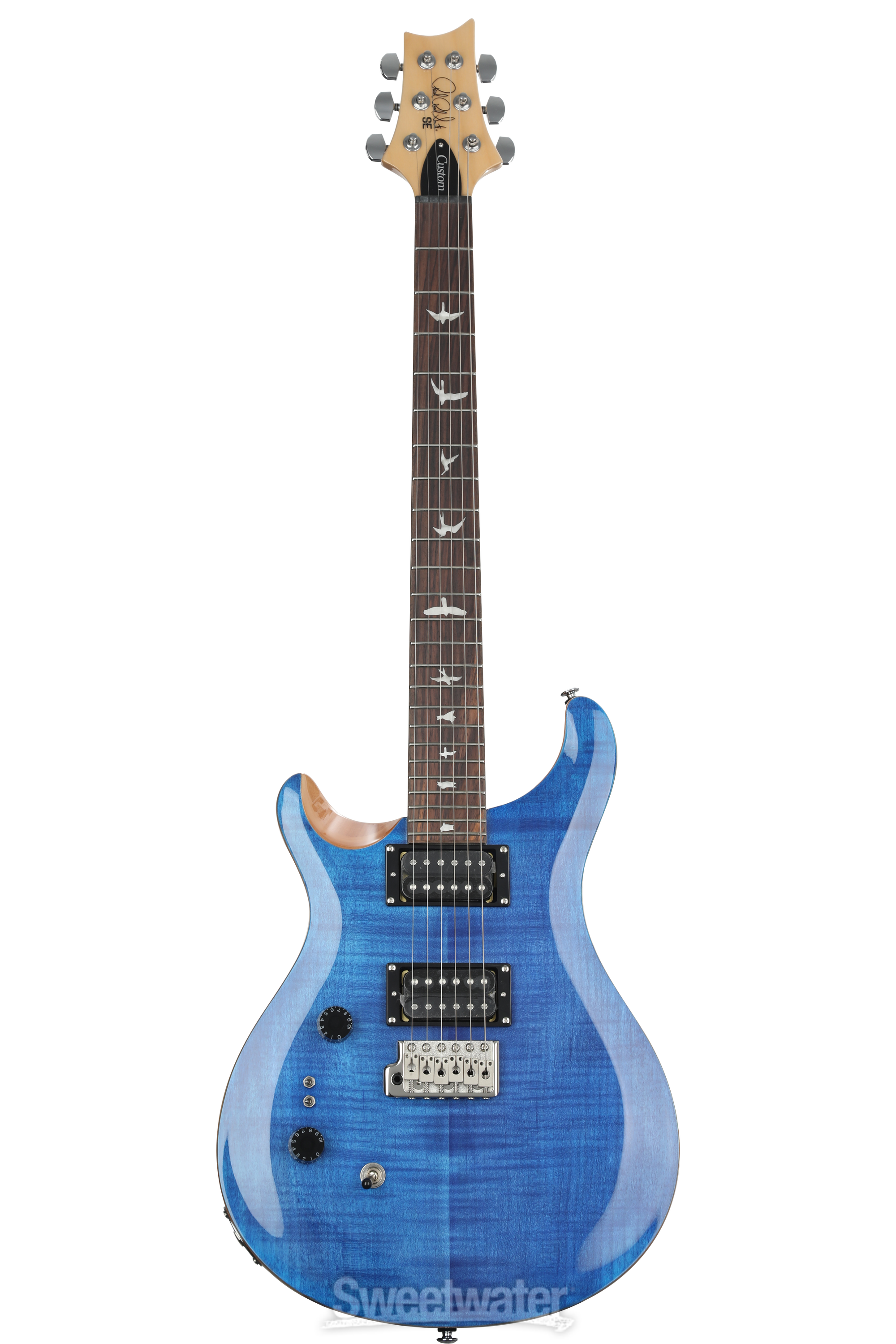 PRS SE Custom 24-08 Left-handed Electric Guitar - Faded Blue PRS SE Custom 24-08 Left-handed Electric Guitar - Faded Blue