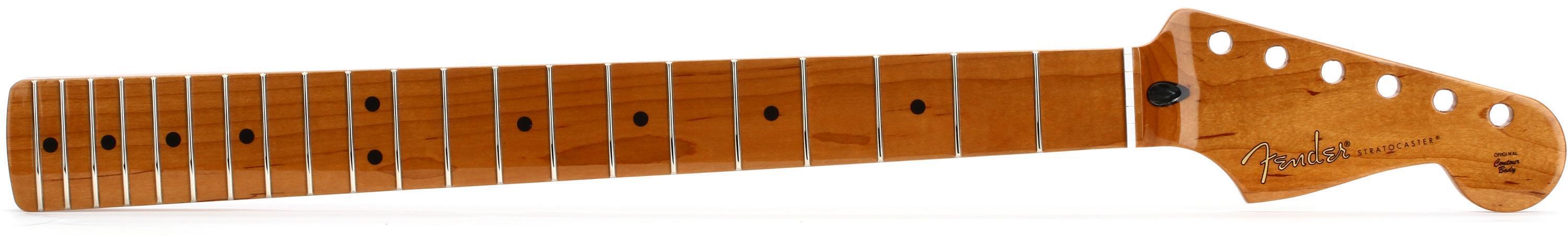 Photo of Fender Roasted Maple Standard Series Stratocaster Neck - Maple Fingerboard