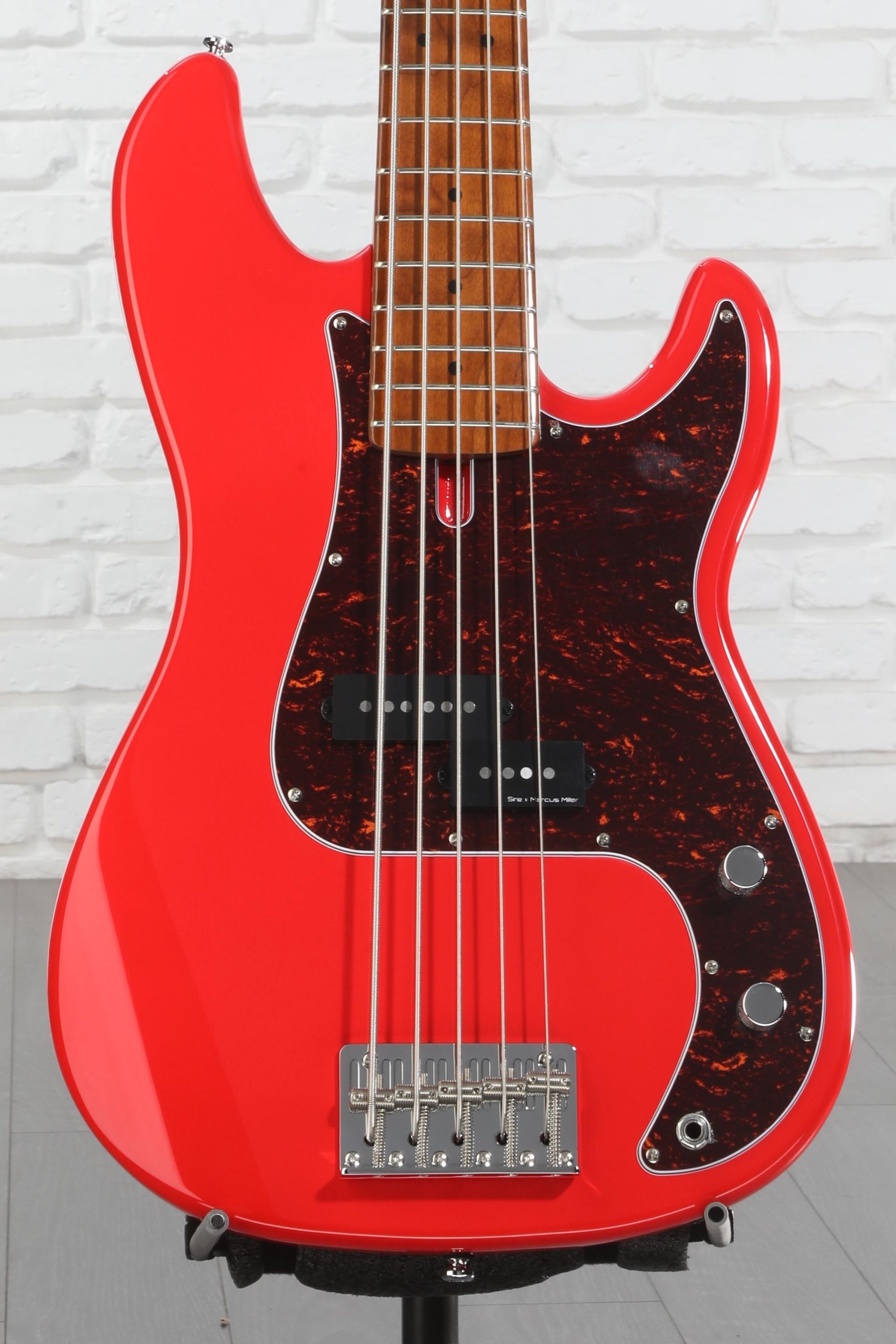 Sire Marcus Miller P5 Alder 5-string Bass Guitar - Red | Sweetwater