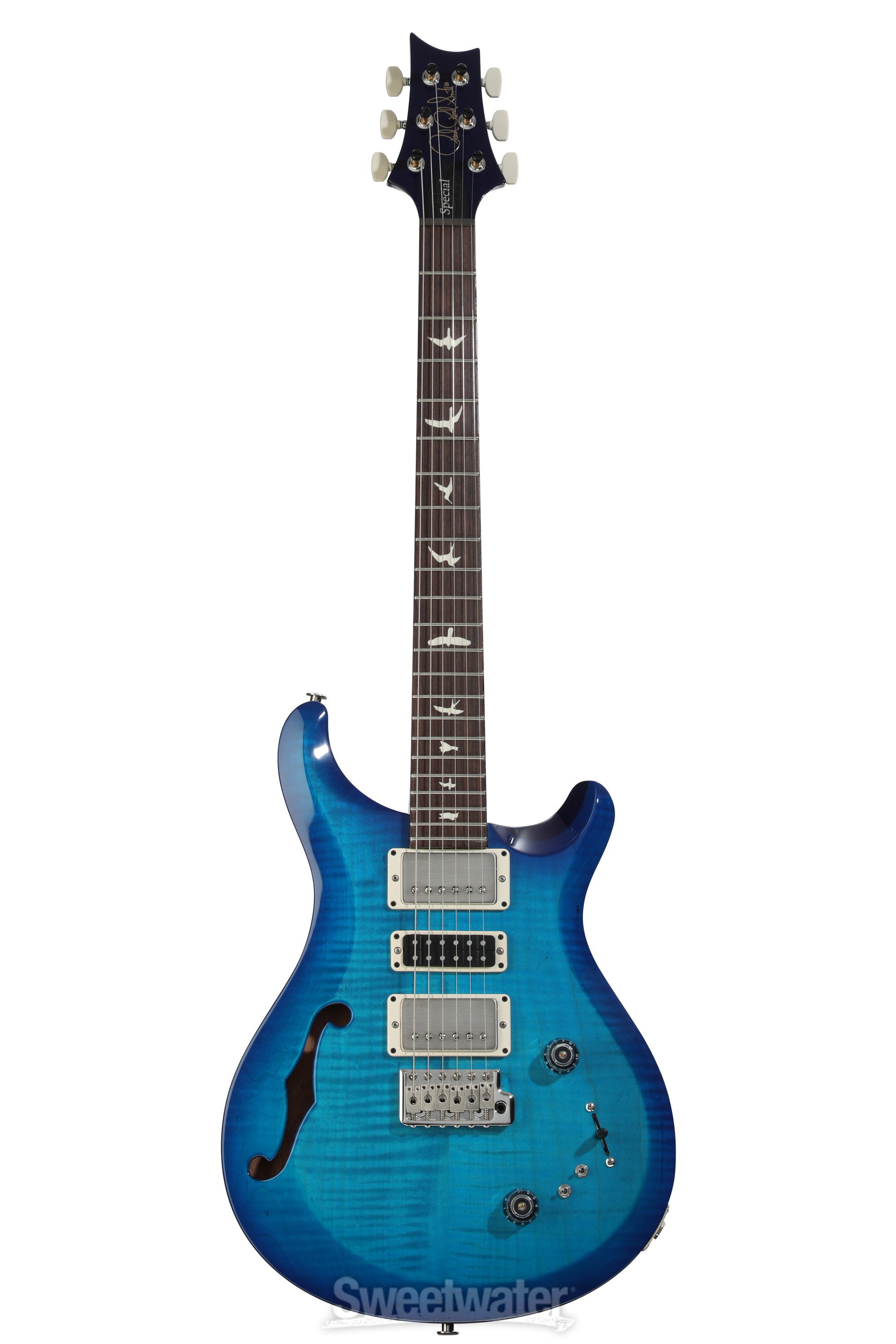 PRS S2 Special Semi-Hollow Electric Guitar - Lake Blue | Sweetwater