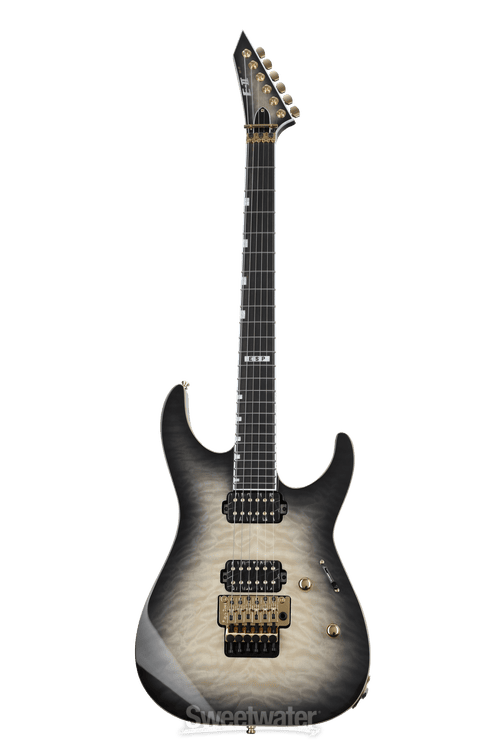 ESP E-II M-II QM Electric Guitar - Black Natural Burst