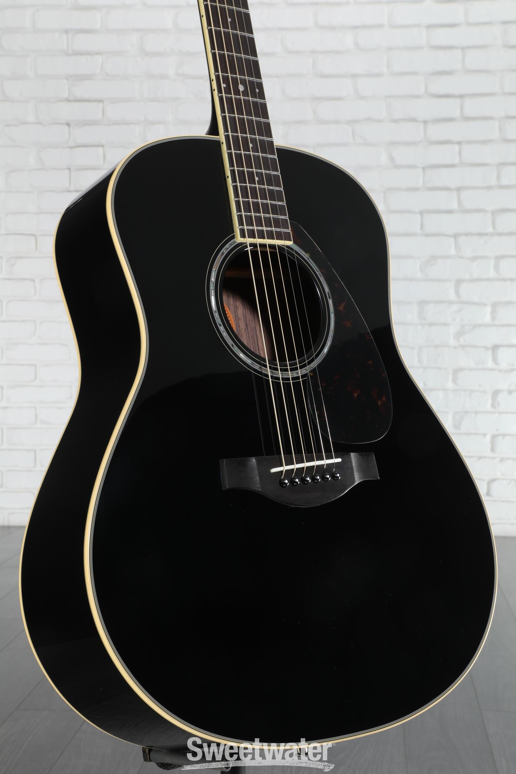 Yamaha LL6 ARE Original Jumbo Acoustic Guitar - Black | Sweetwater