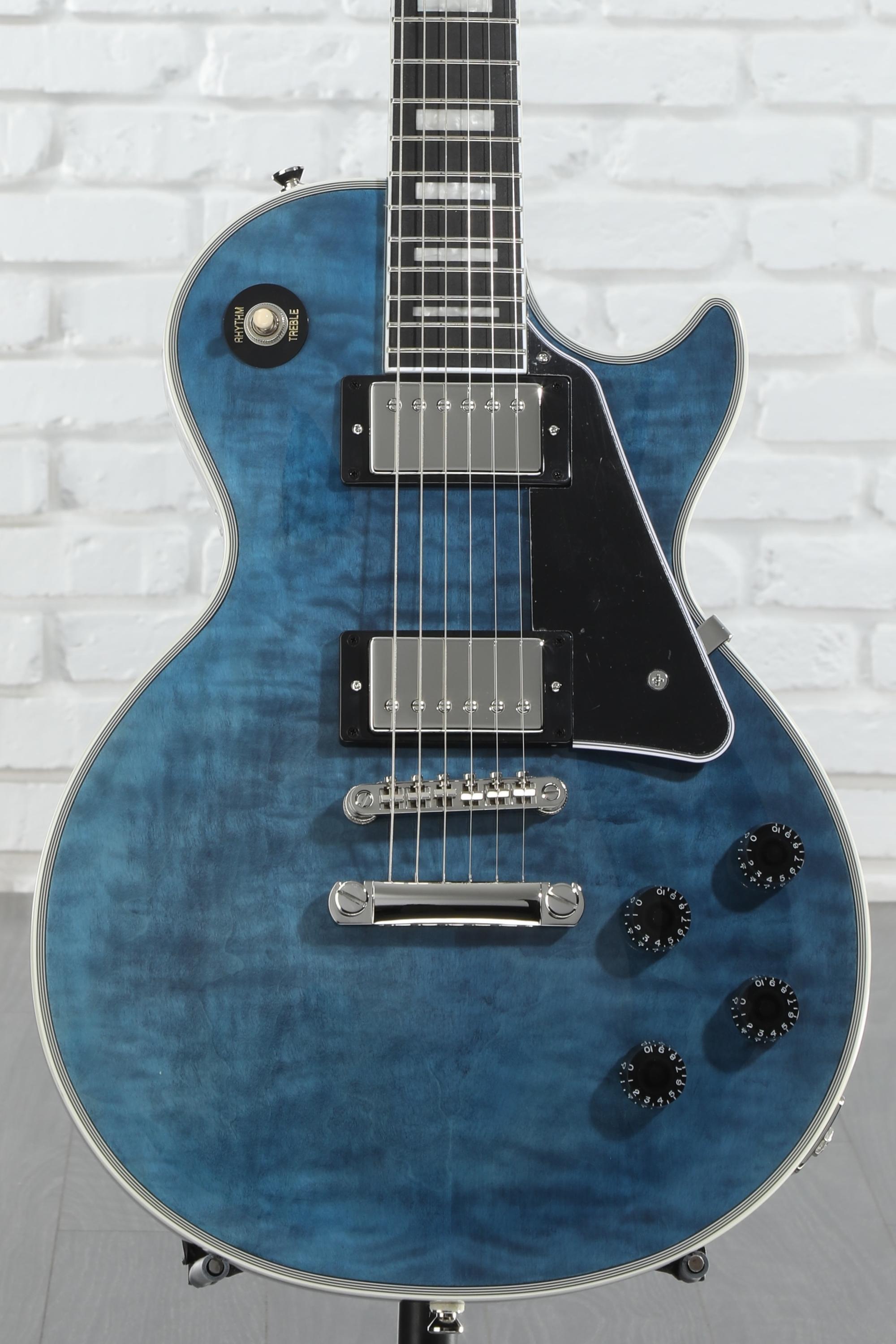 Epiphone Les Paul Custom Electric Guitar - Viper Blue