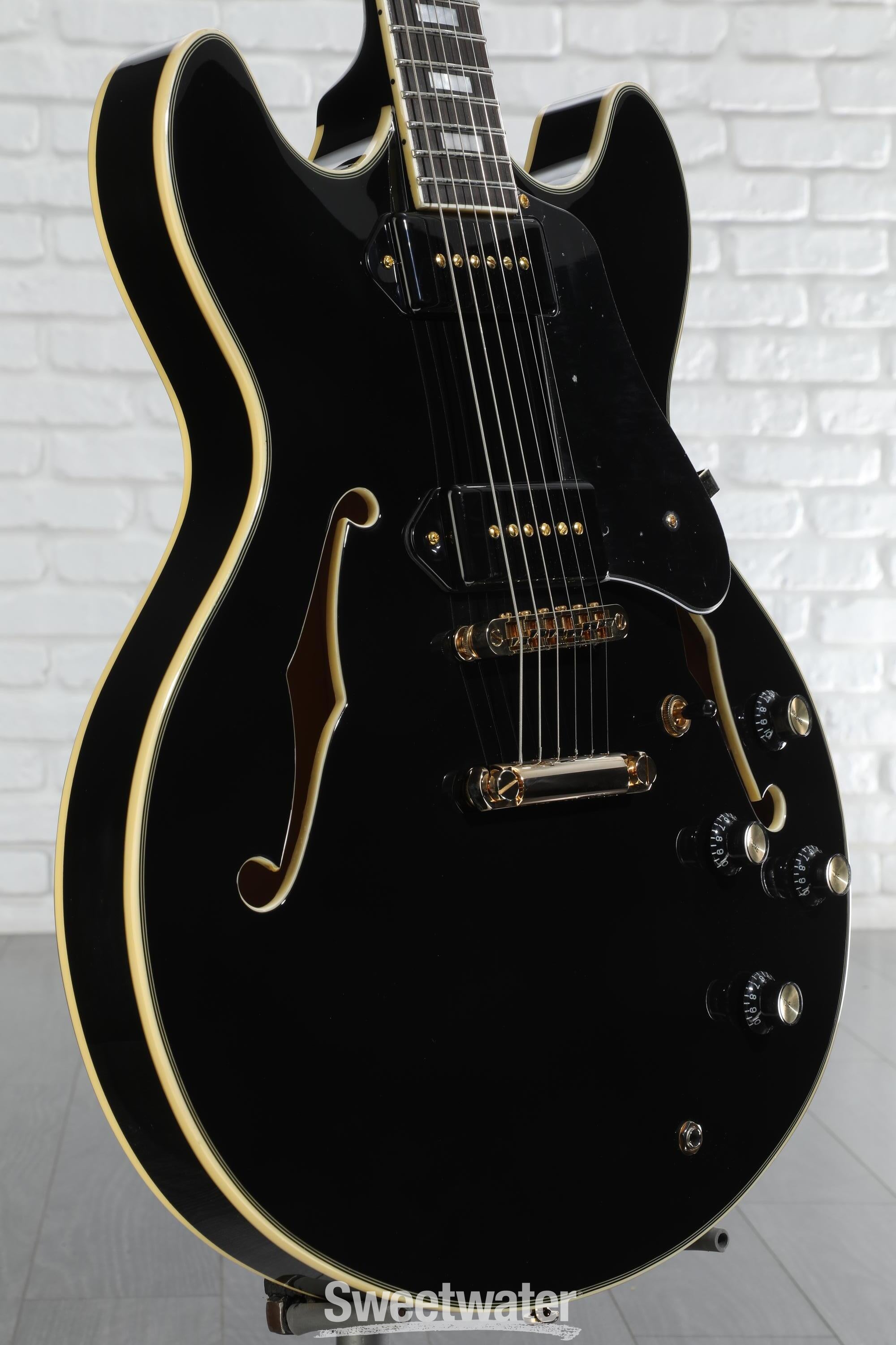 Sire 335 Larry Carltonブラック Sire Larry Carlton H7V Semi-hollowbody Electric Guitar