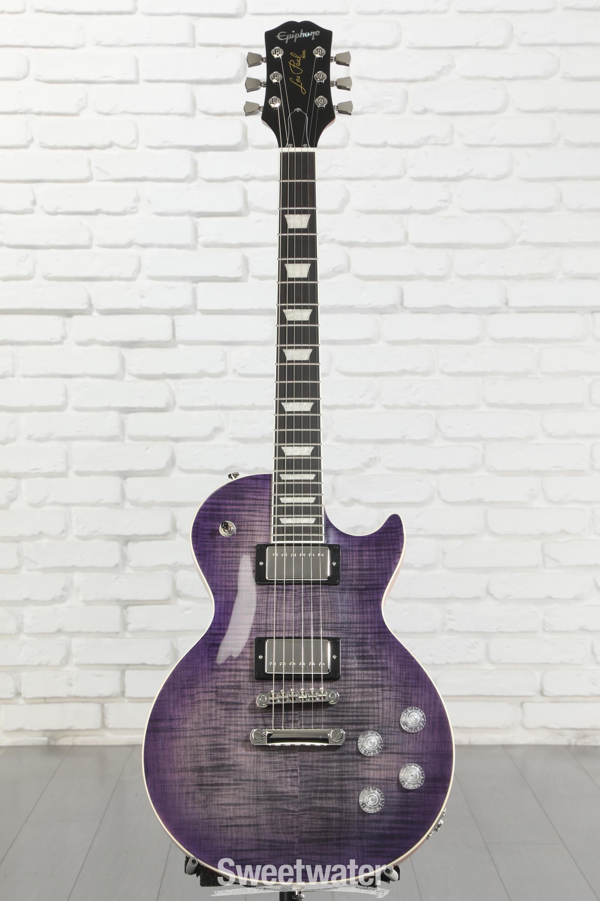 Epiphone Les Paul Modern Figured Electric Guitar - Purple Burst
