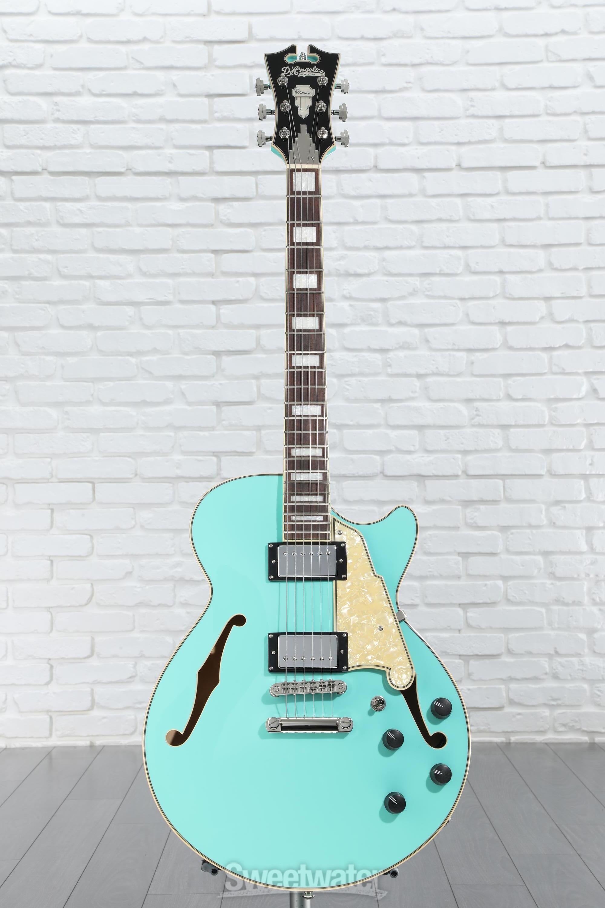 D'Angelico Premier SS Semi-hollow Electric Guitar - Surf