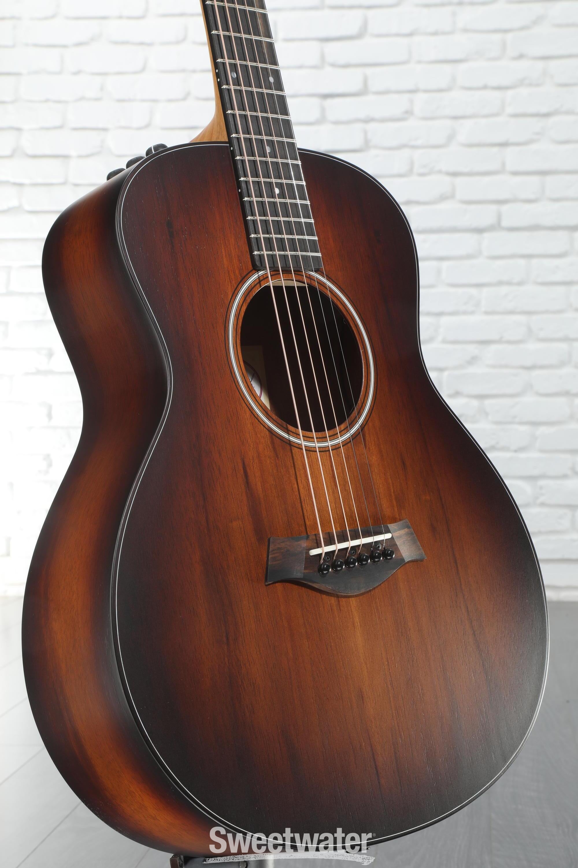 Taylor GS Mini-e Koa Plus - Shaded Edgeburst | Sweetwater Taylor GS Mini-e Koa Plus - Shaded Edgeburst | Sweetwater