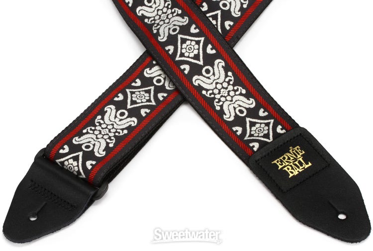 Ernie Ball Jacquard Guitar Strap - Blackjack Red