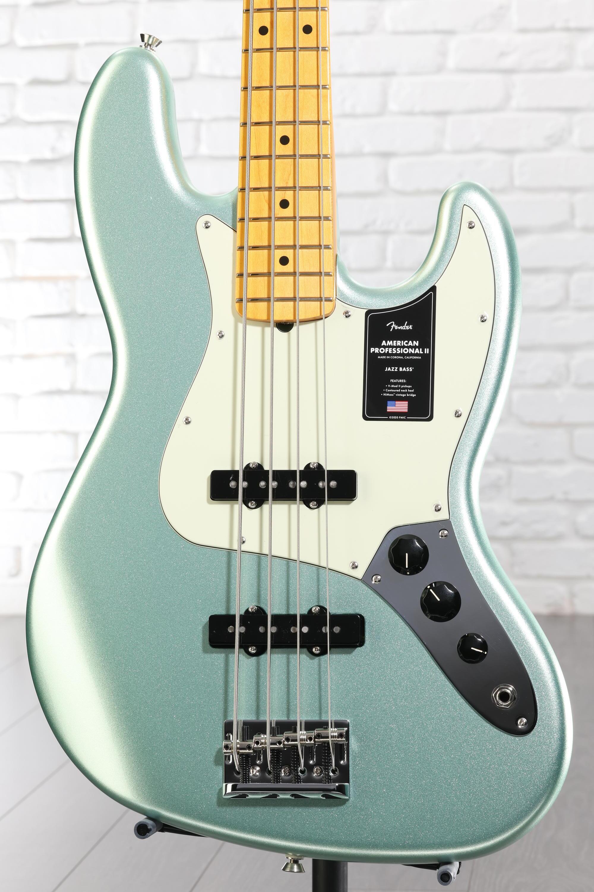 Fender American Professional II Jazz Bass - Mystic Surf Green with