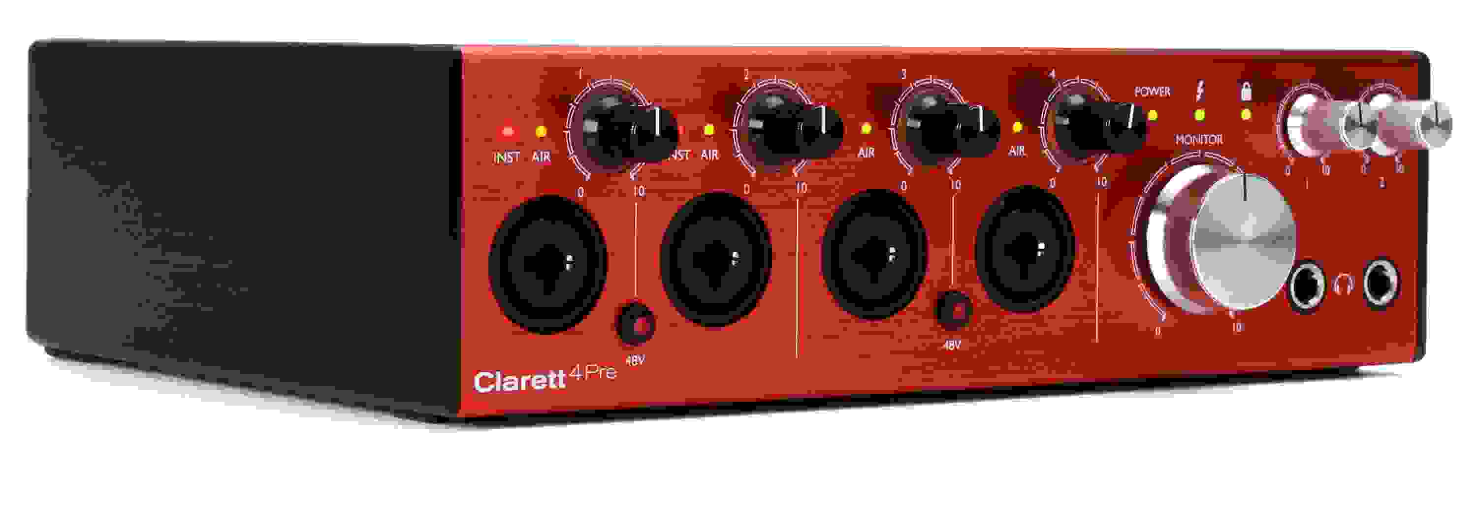 Focusrite Clarett 4Pre 18x8 Thunderbolt Audio Interface