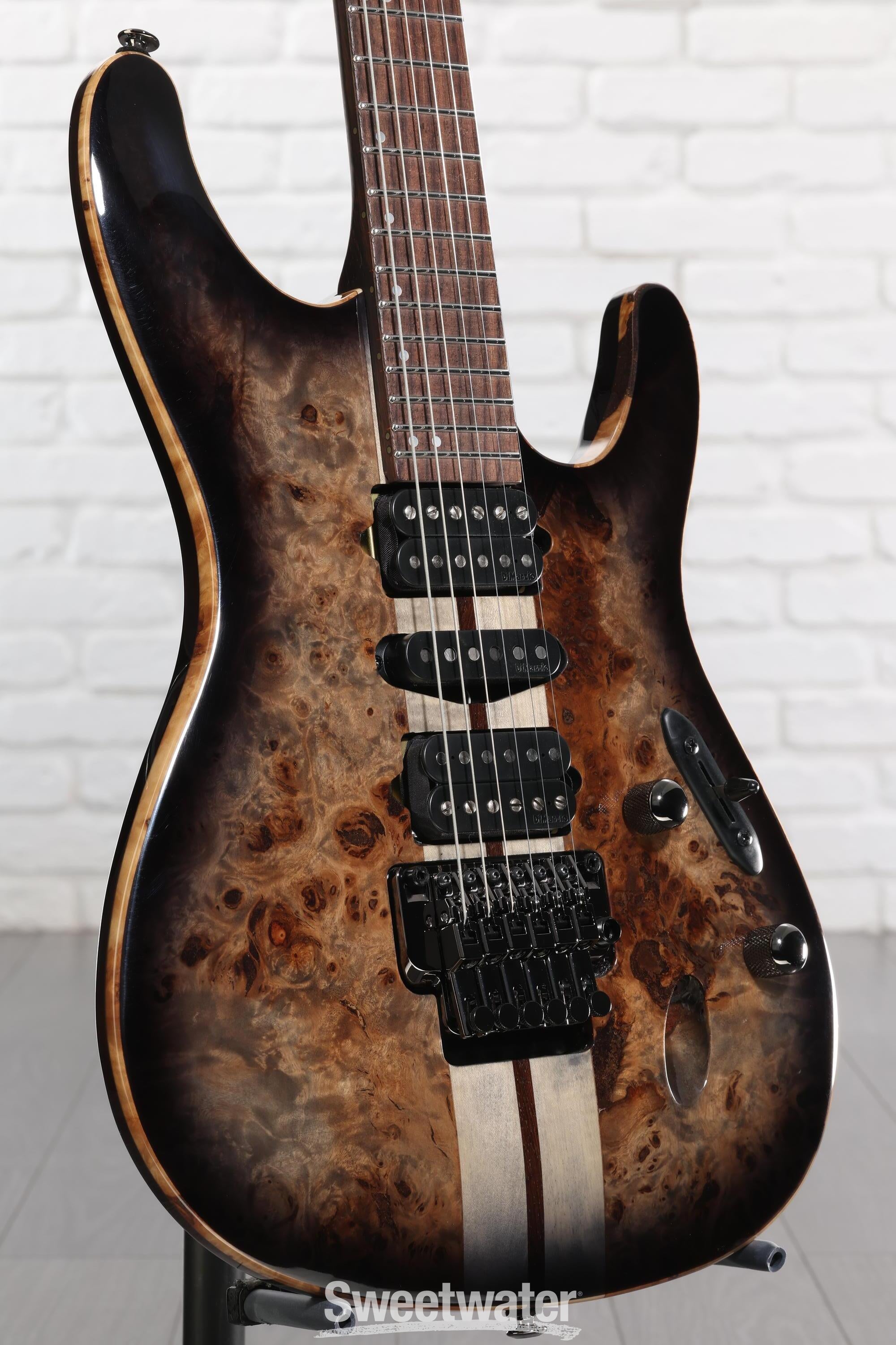 Photo of Ibanez Premium S1070PBZ Electric Guitar - Charcoal Black Burst