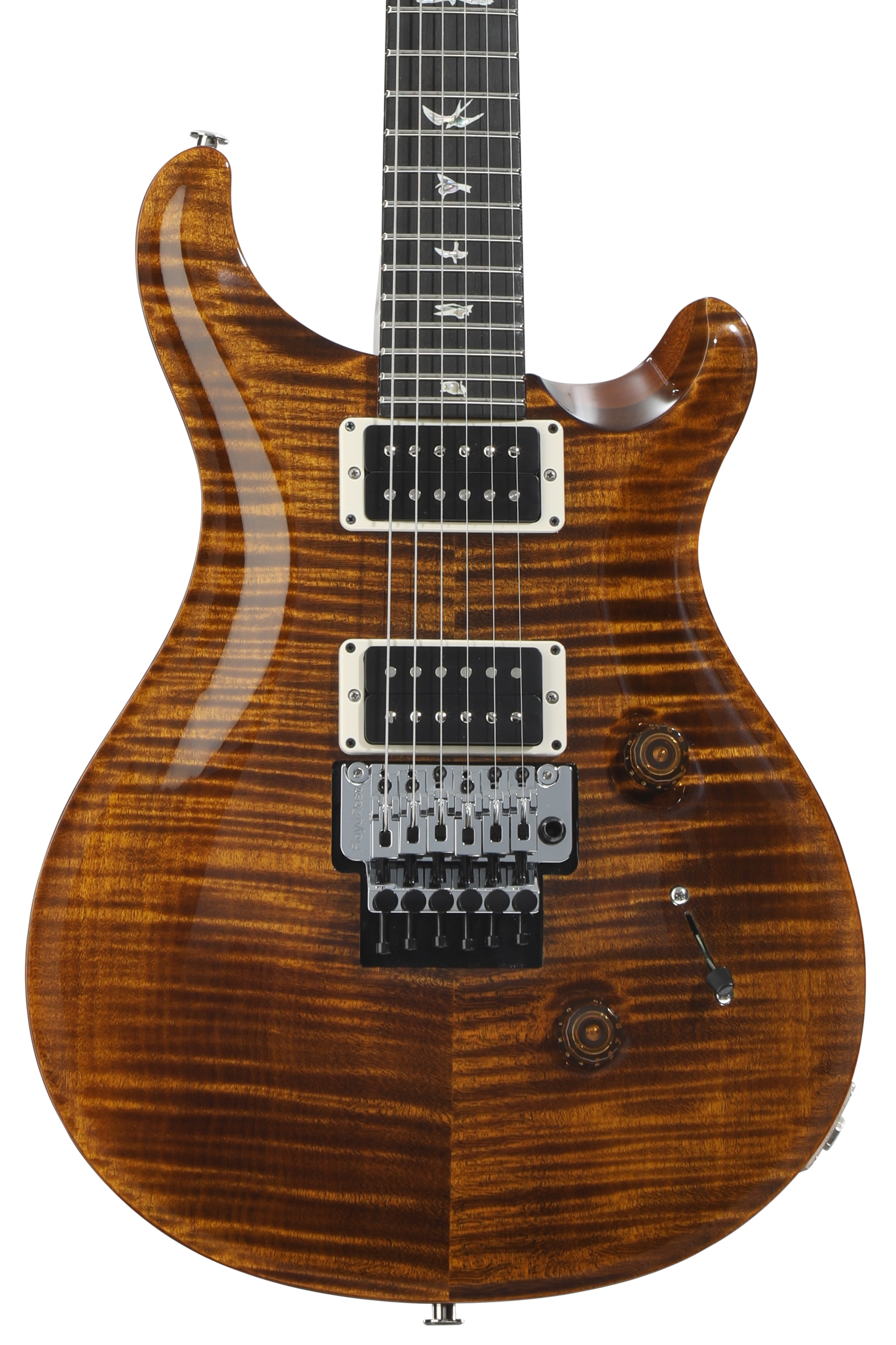 ギター PRS custom24 Floyd 10Top Fire Red Burst PRS Custom 24-08 Electric Guitar - Fire Red Burst 10-Top