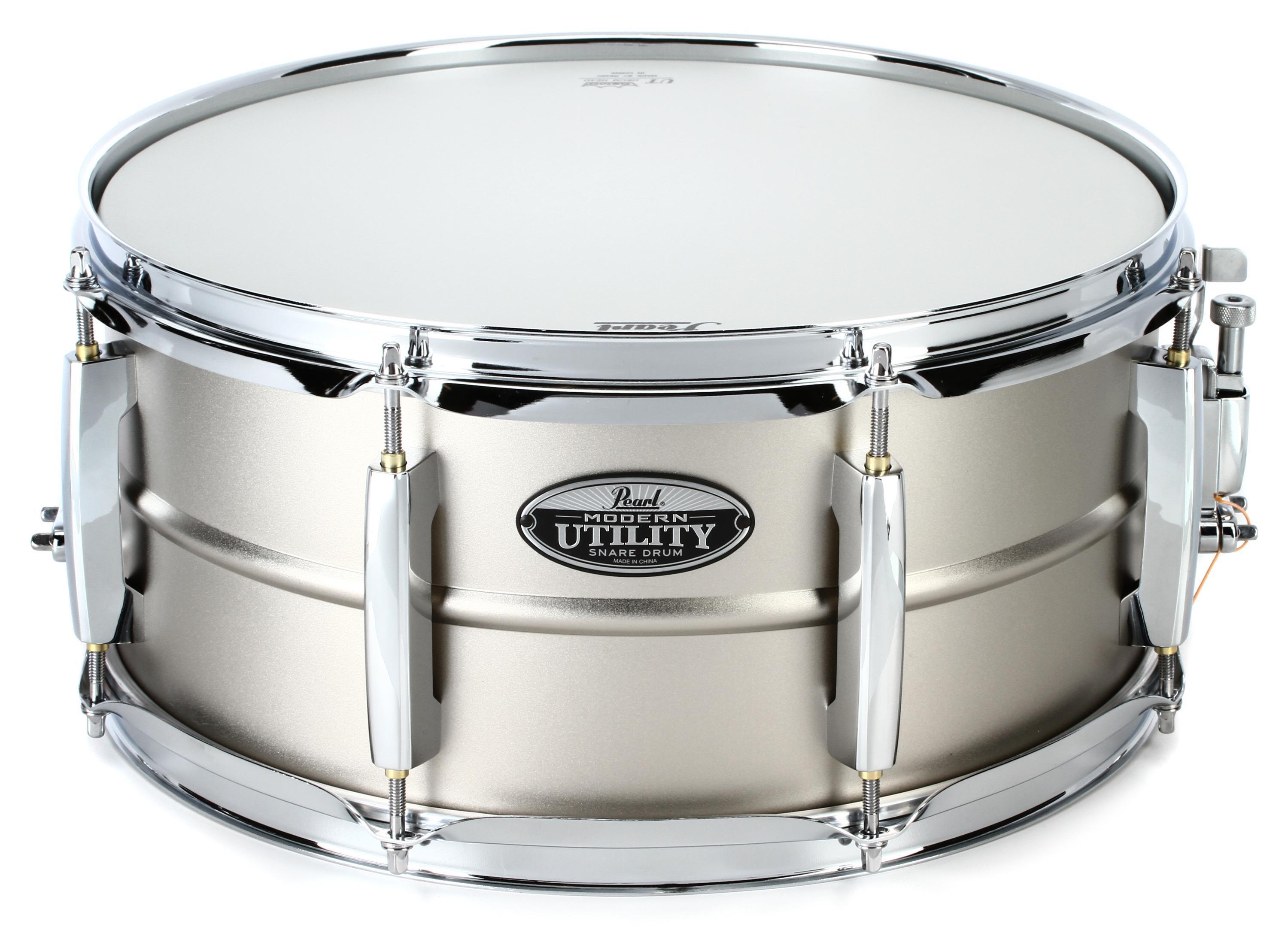 Pearl Modern Utility Steel Snare Drum - 14 x 6.5 inch | Sweetwater