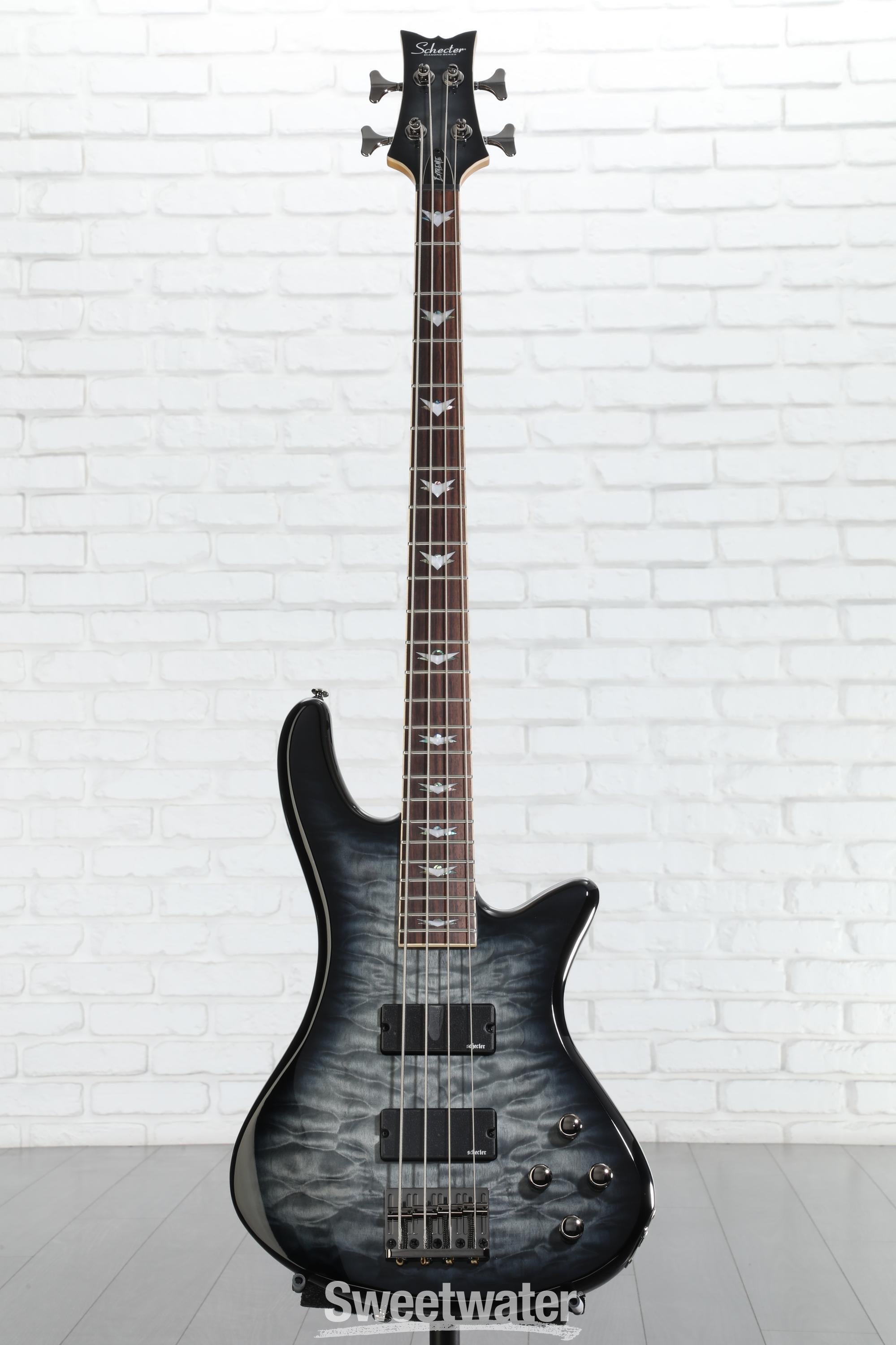 ベース SCHECTER STILETTO EXTREME-4 STBLK Amazon.com: Schecter Stiletto Extreme-4 Bass Guitar (4