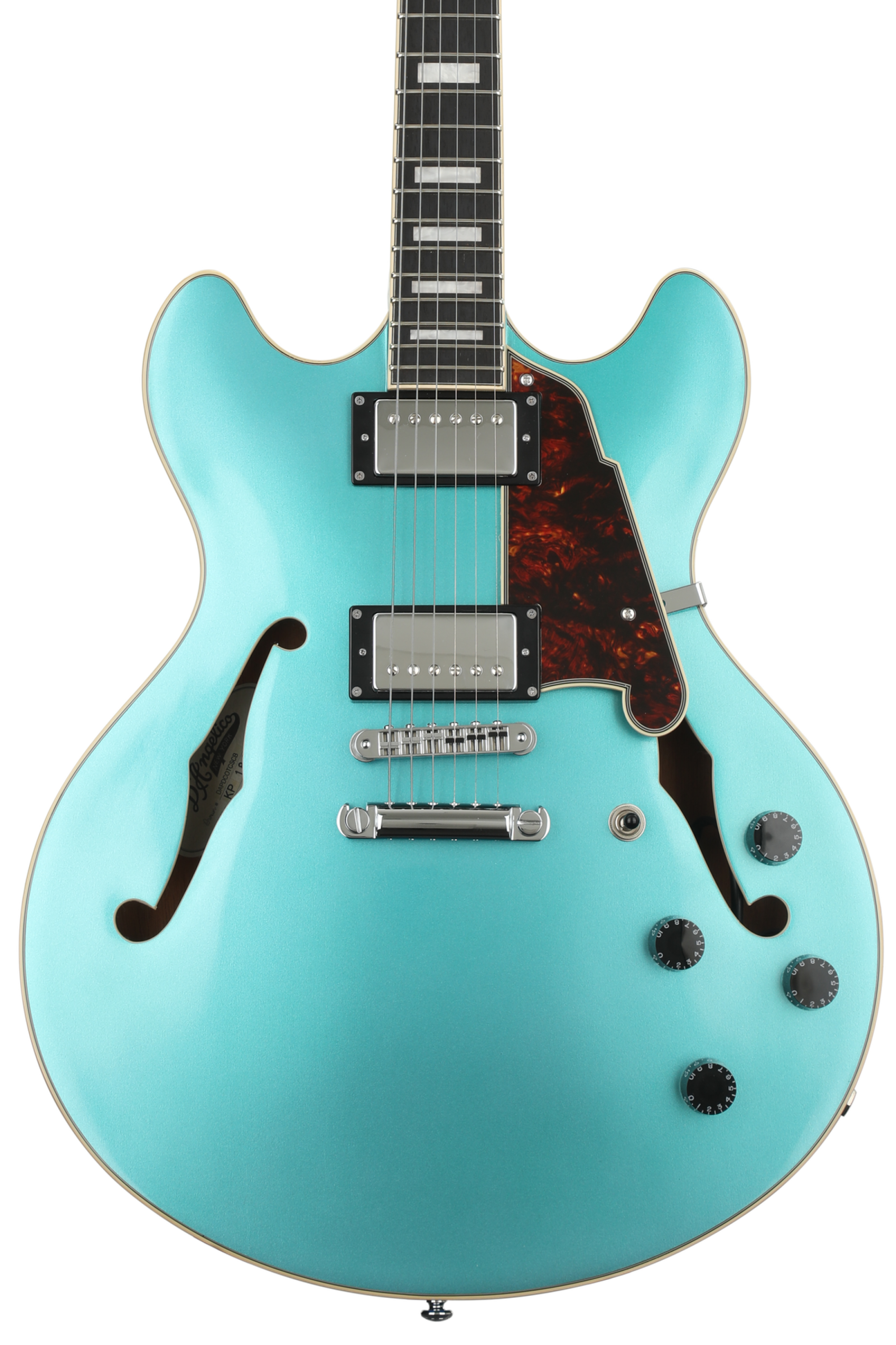 D'Angelico Premier DC - Ocean Turquoise with Stopbar