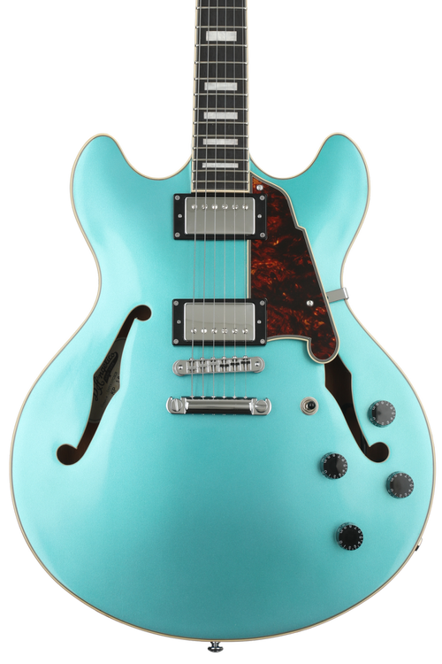 D’Angelico Premier DC Ocean Turquoise D'Angelico Premier DC - Ocean Turquoise with Stopbar