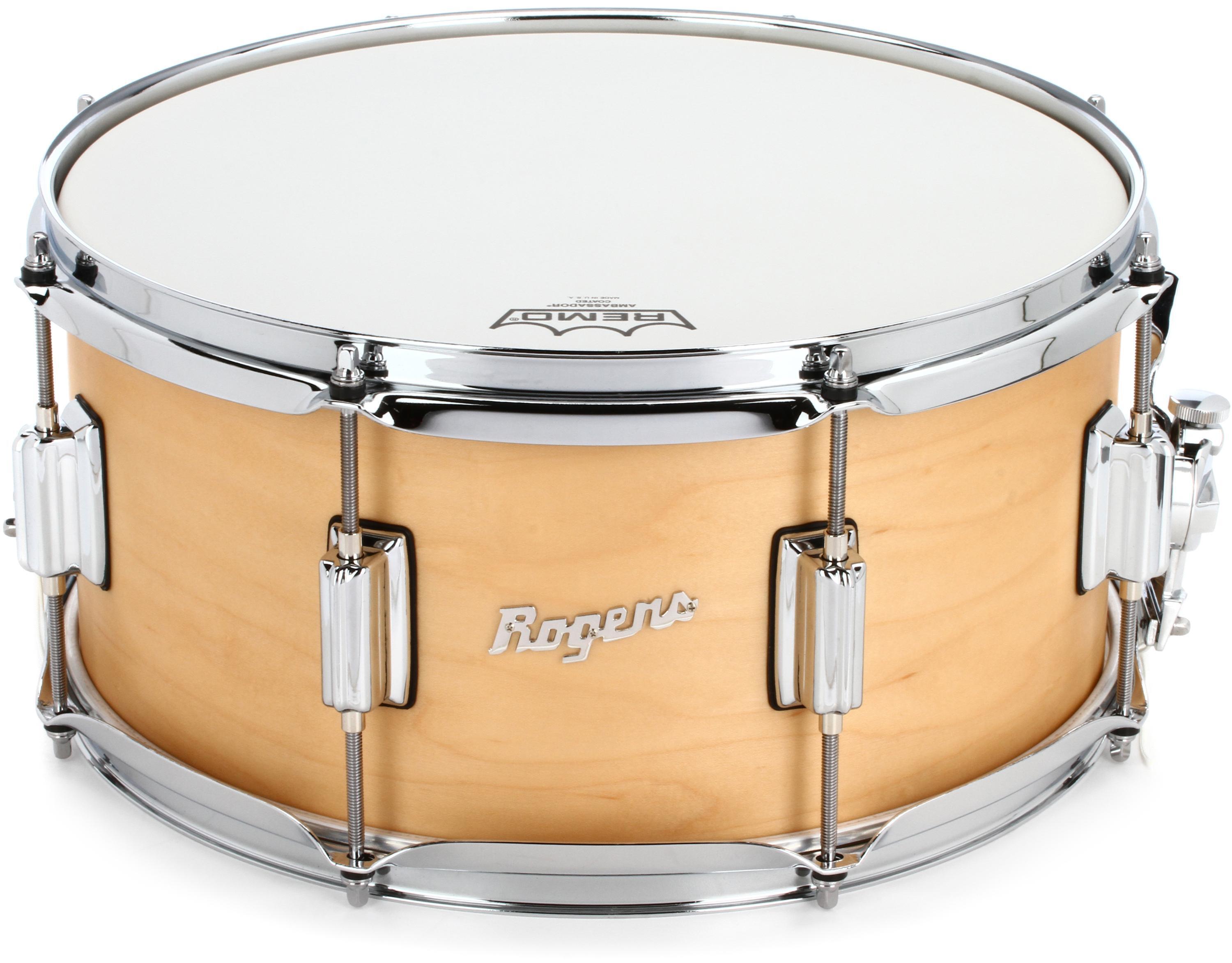 Photo of Rogers Drums PowerTone Snare Drum - 6.5 x 14-inch - Satin Natural