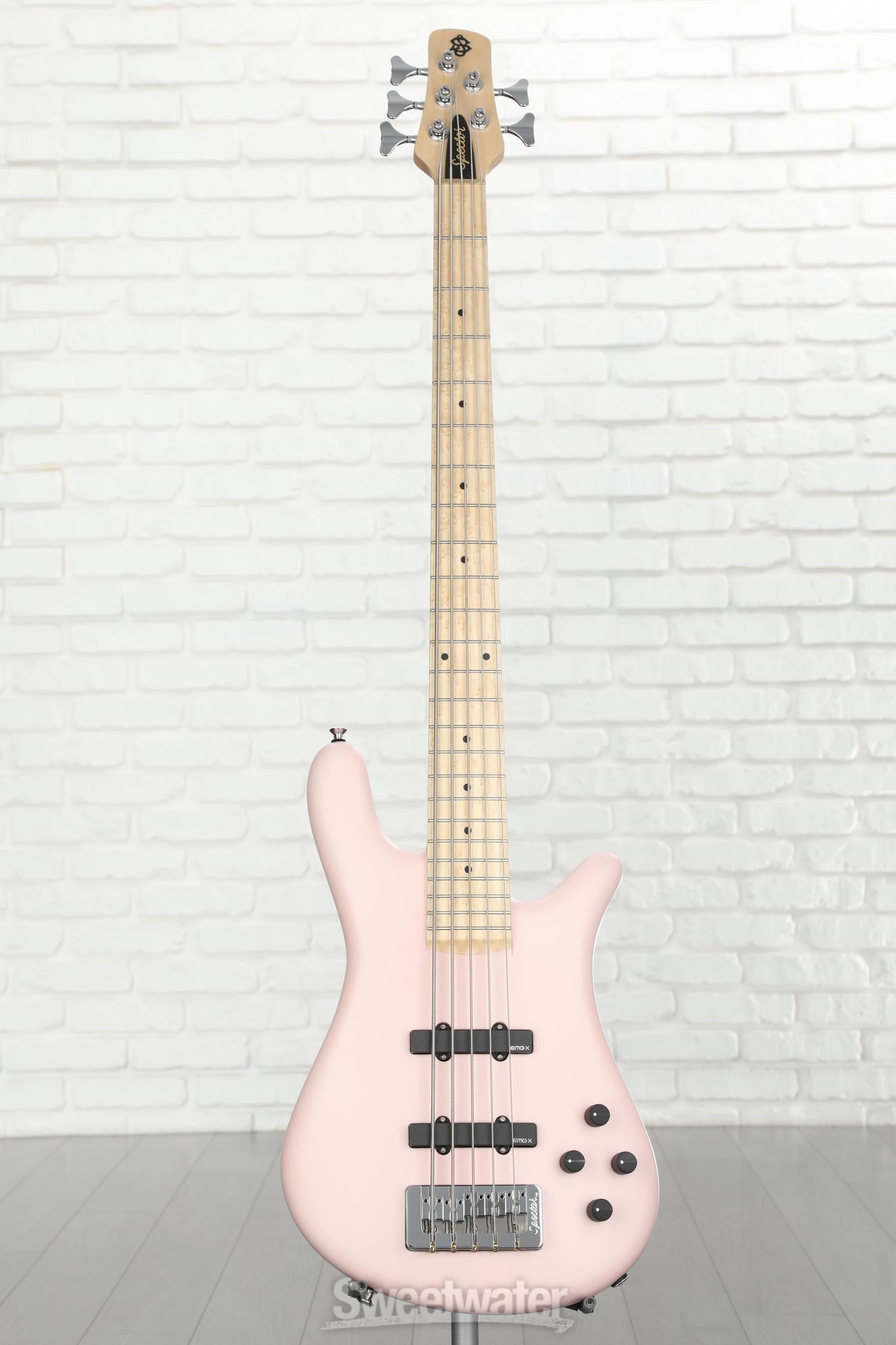 ベース Spector Euro 4LX PW Magenta Pink Gloss Euro4 LX by Spector Bass Guitars
